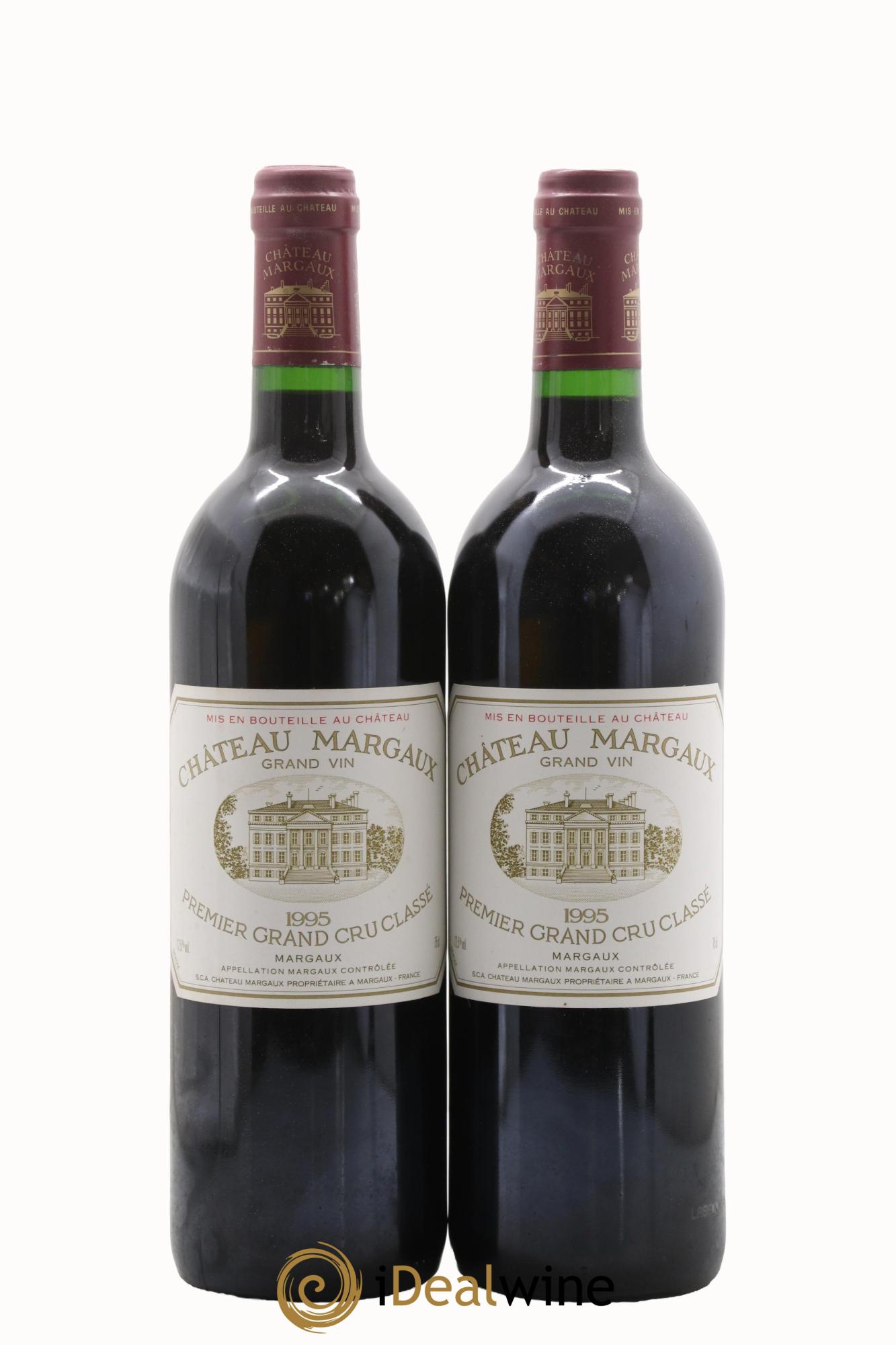 Château Margaux 1er Grand Cru Classé 1995 - Posten von 2 Flaschen - 0