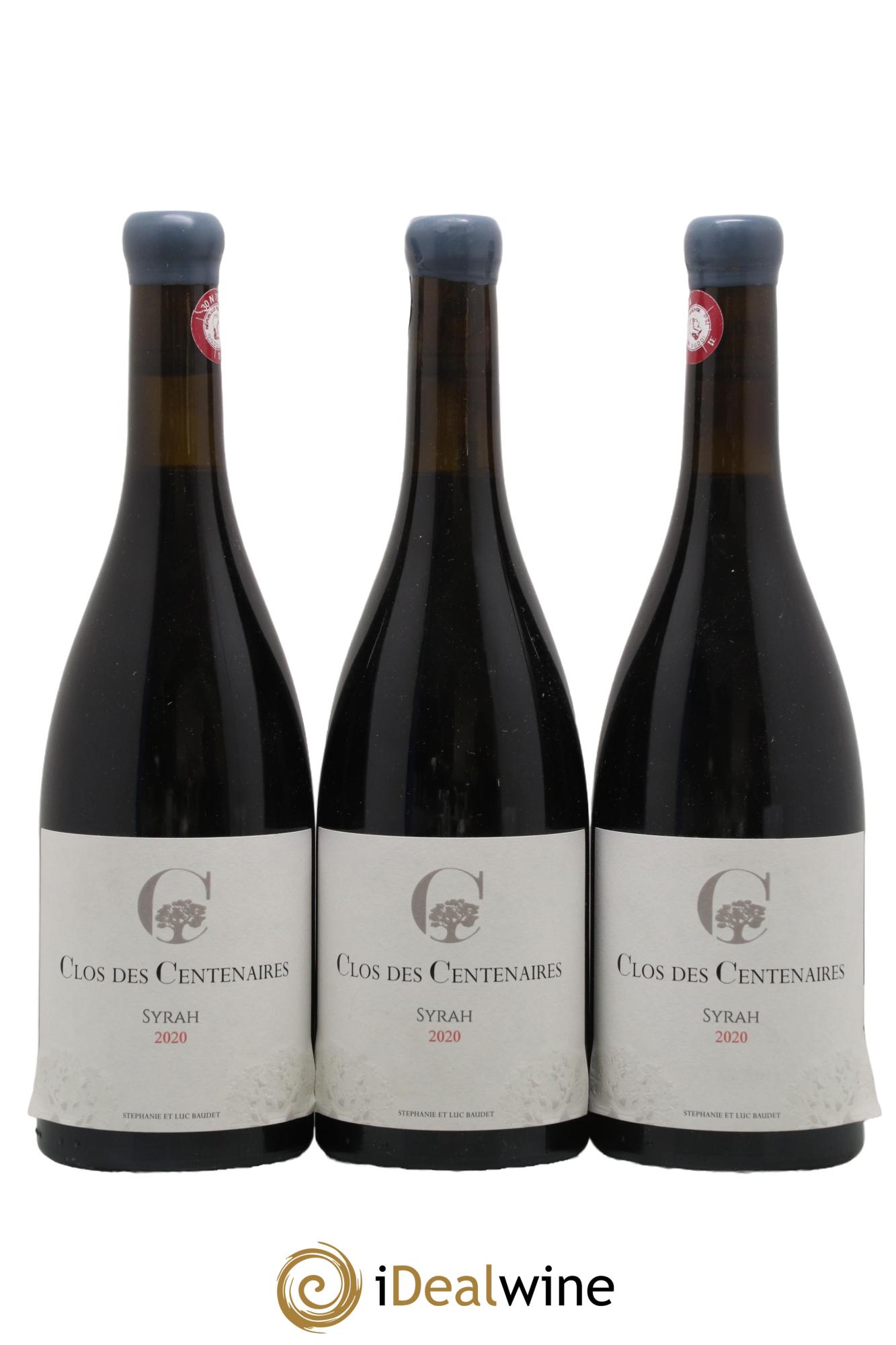 Pays d'Oc Syrah Clos des Centenaires Luc Baudet 2020 - Lot de 3 bouteilles - 0
