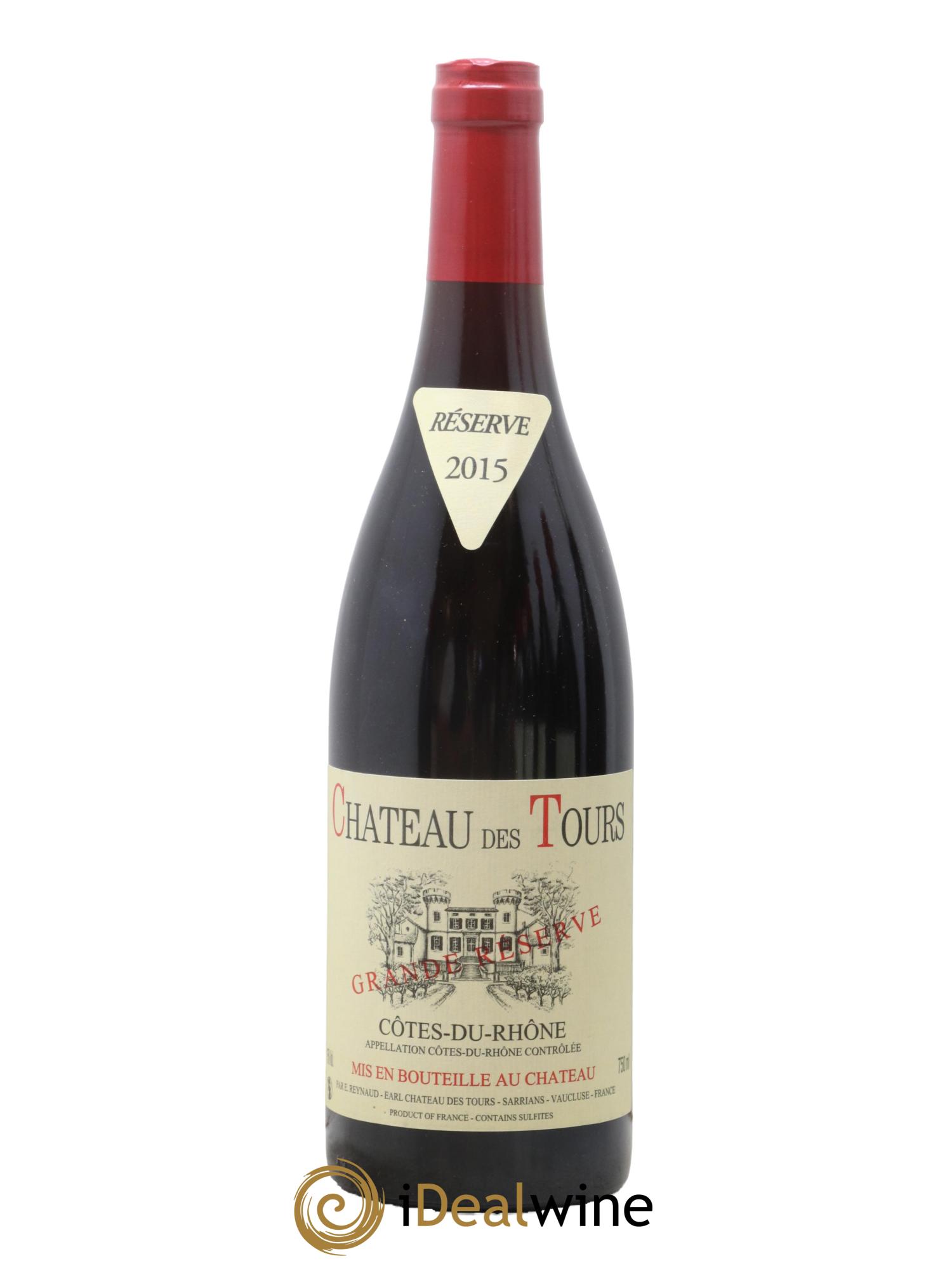 Côtes-du-Rhône Château des Tours Grande Réserve Emmanuel Reynaud 2015 - Lot de 1 bouteille - 0