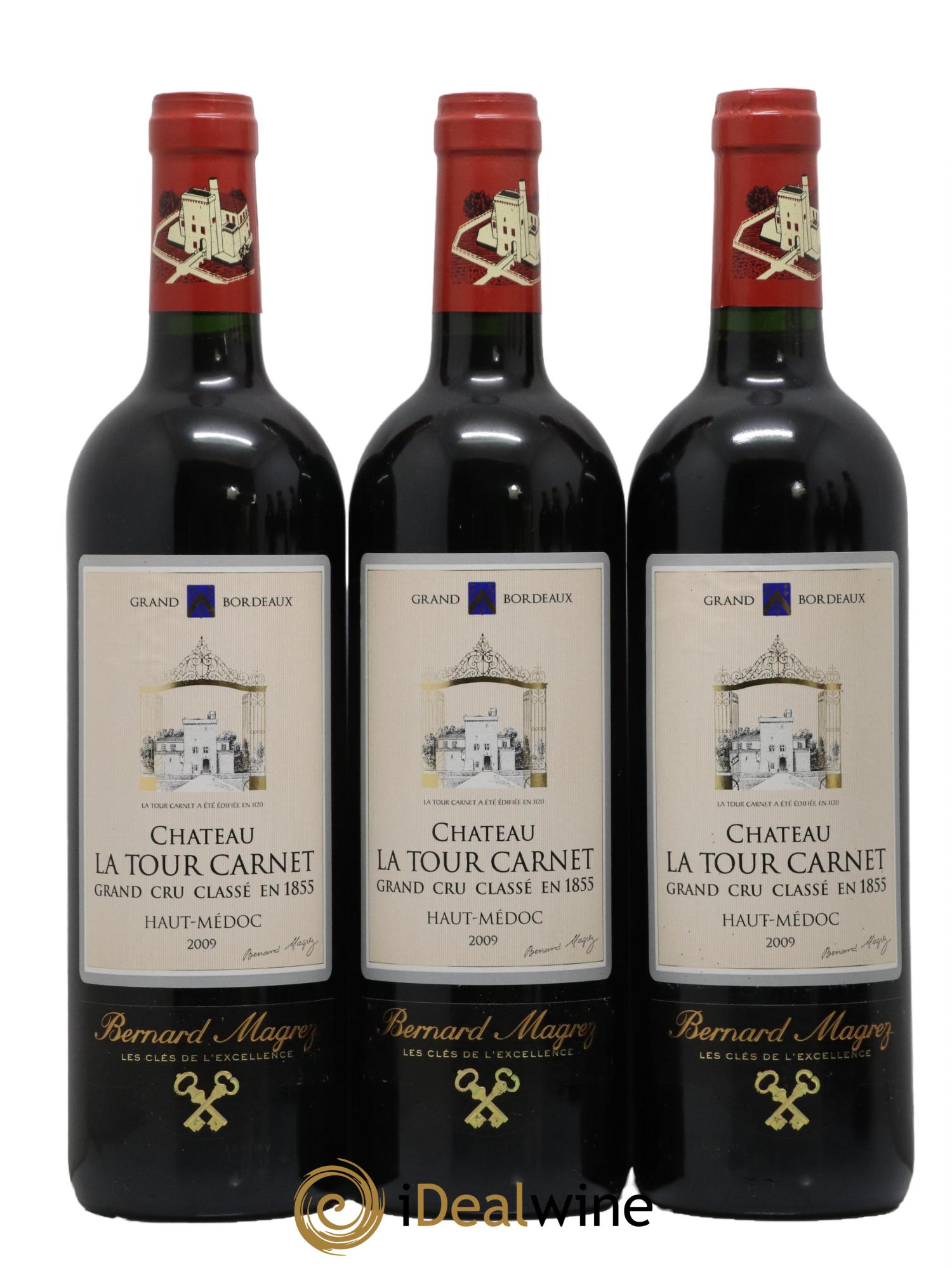 Château la Tour Carnet 4ème Grand Cru Classé 2009 - Lot de 6 bouteilles - 2