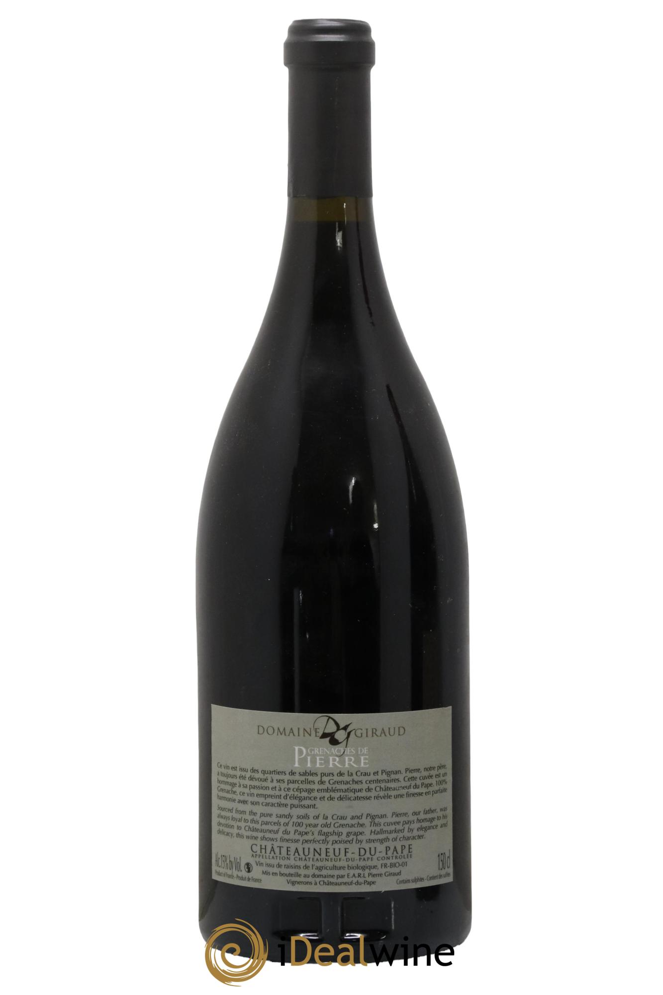 Châteauneuf-du-Pape Les Grenaches De Pierre Giraud (Domaine) 2012 - Lot de 1 magnum - 1