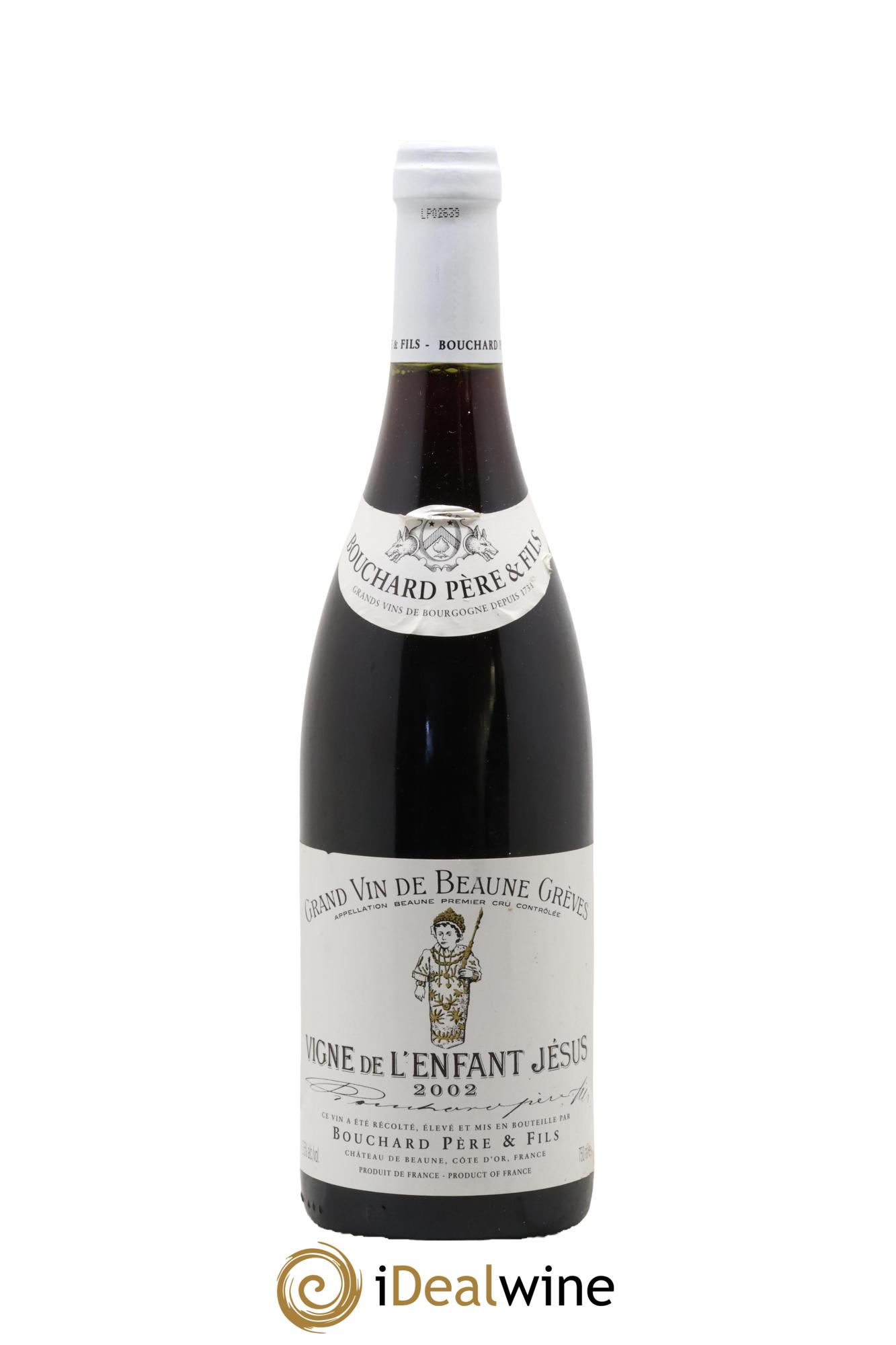 Beaune 1er Cru Grèves - Vigne de l'Enfant Jésus Bouchard Père & Fils 2002 - Lot de 1 bouteille - 0