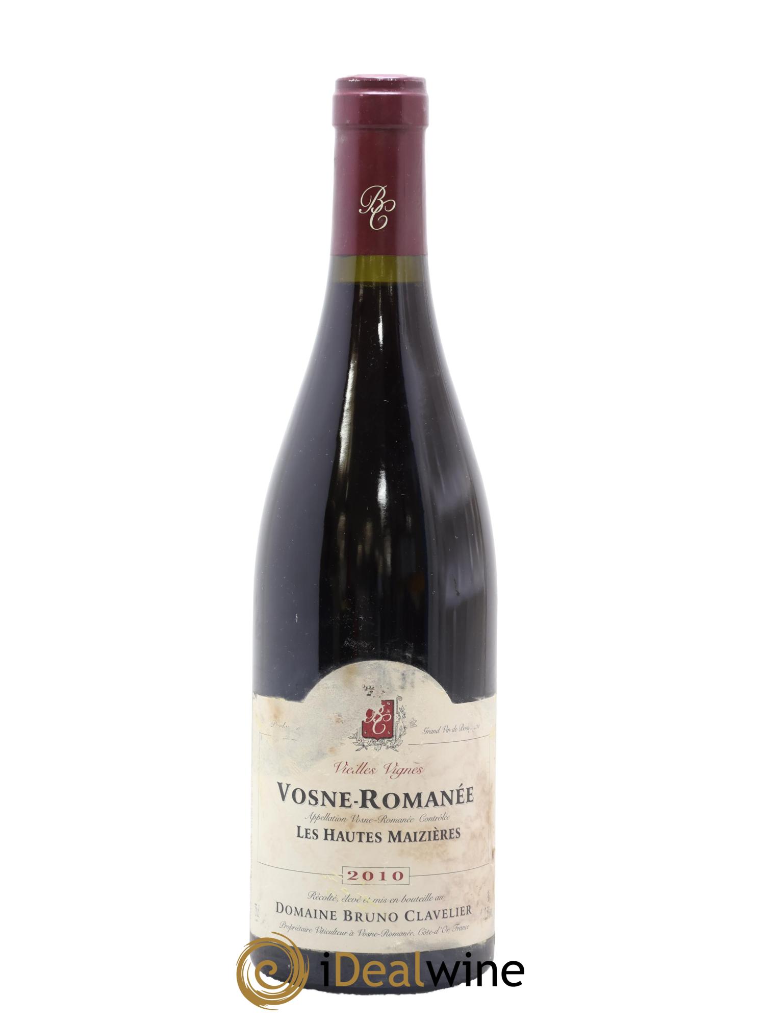 Vosne-Romanée Vieilles Vignes Les Hautes Maizières Bruno Clavelier 2010 - Lot de 1 bouteille - 0