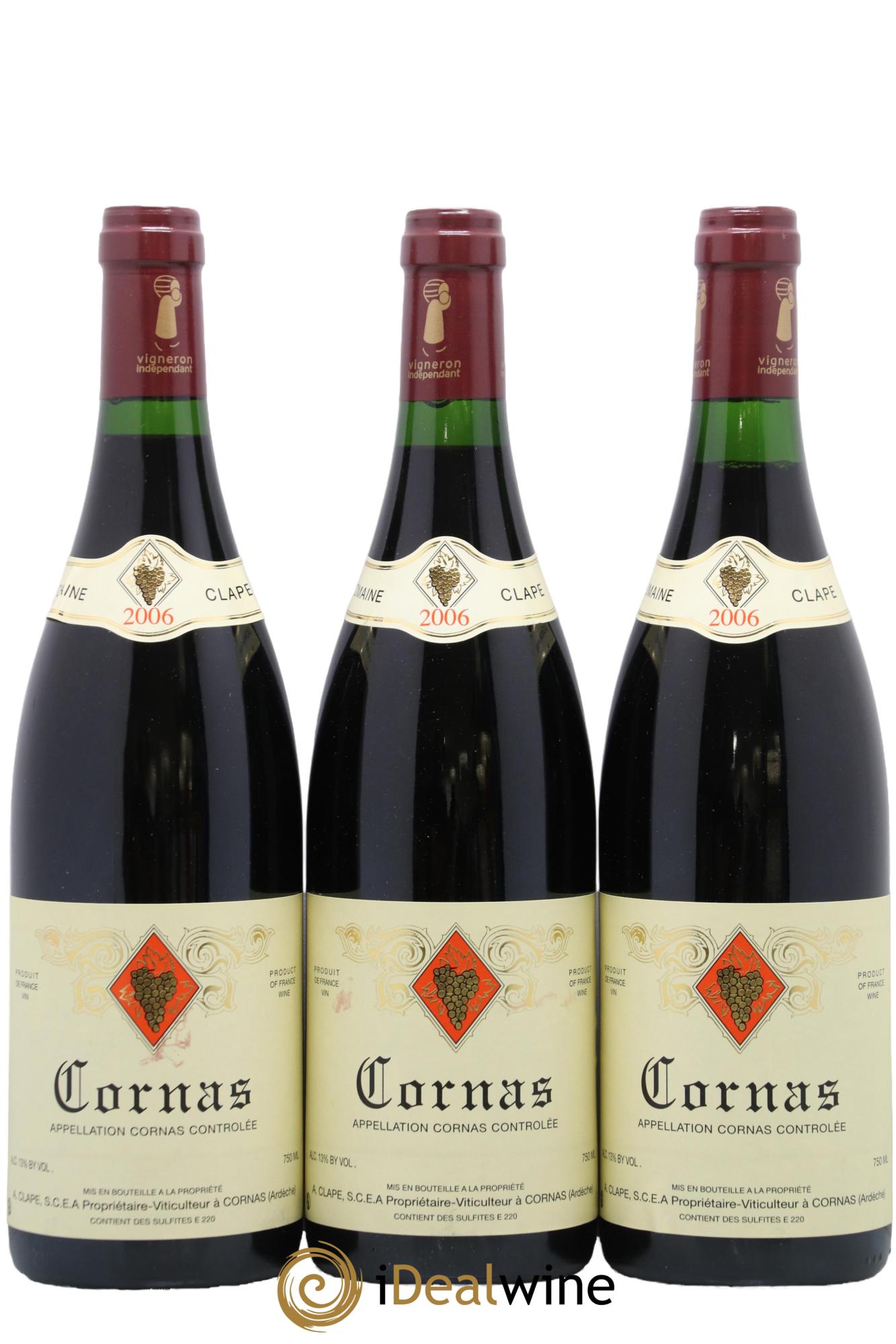 Cornas Auguste Clape 2006 - Posten von 3 Flaschen - 0