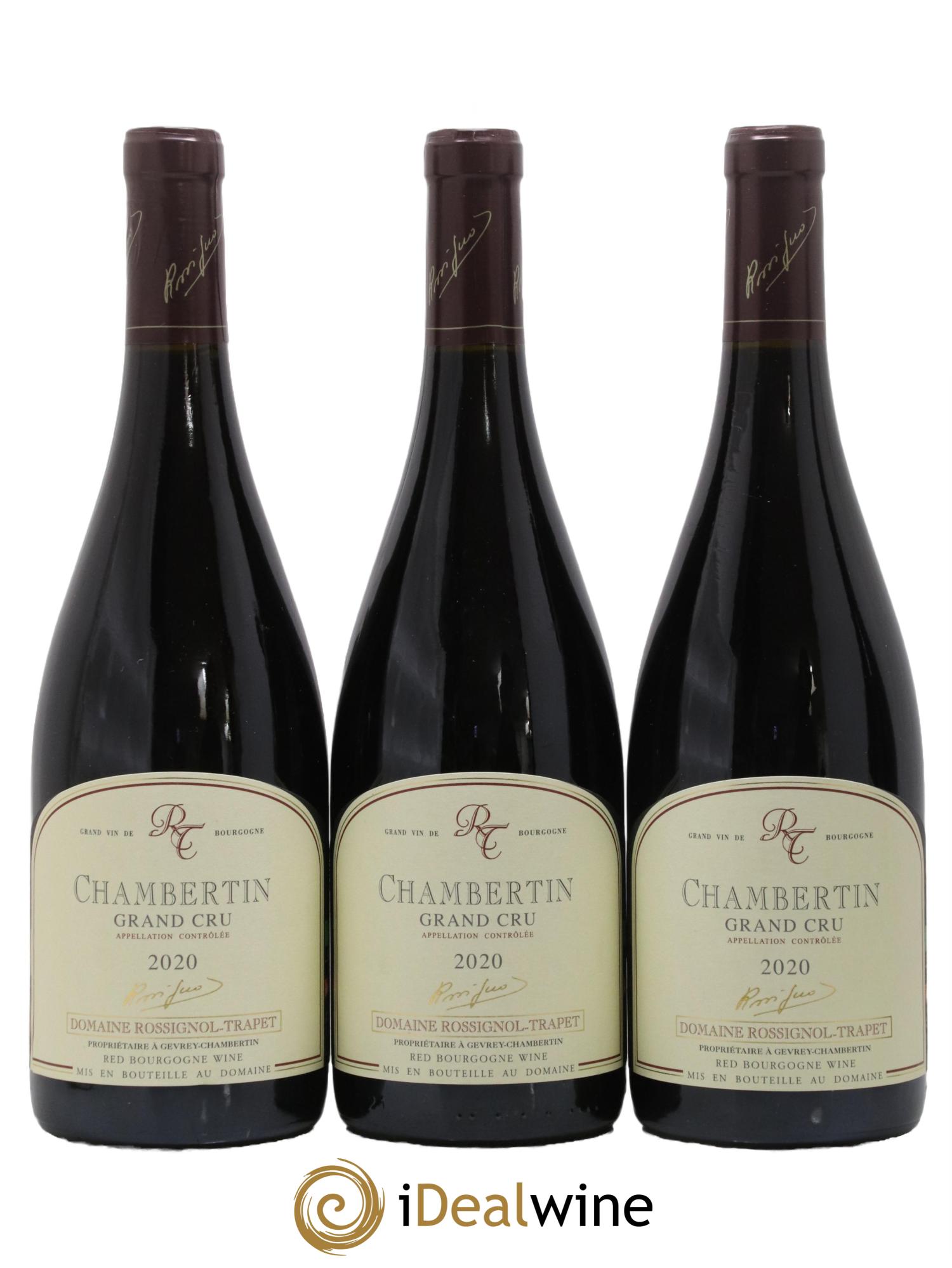 Chambertin Grand Cru Rossignol-Trapet (Domaine) 2020 - Lotto di 3 bottiglie - 0
