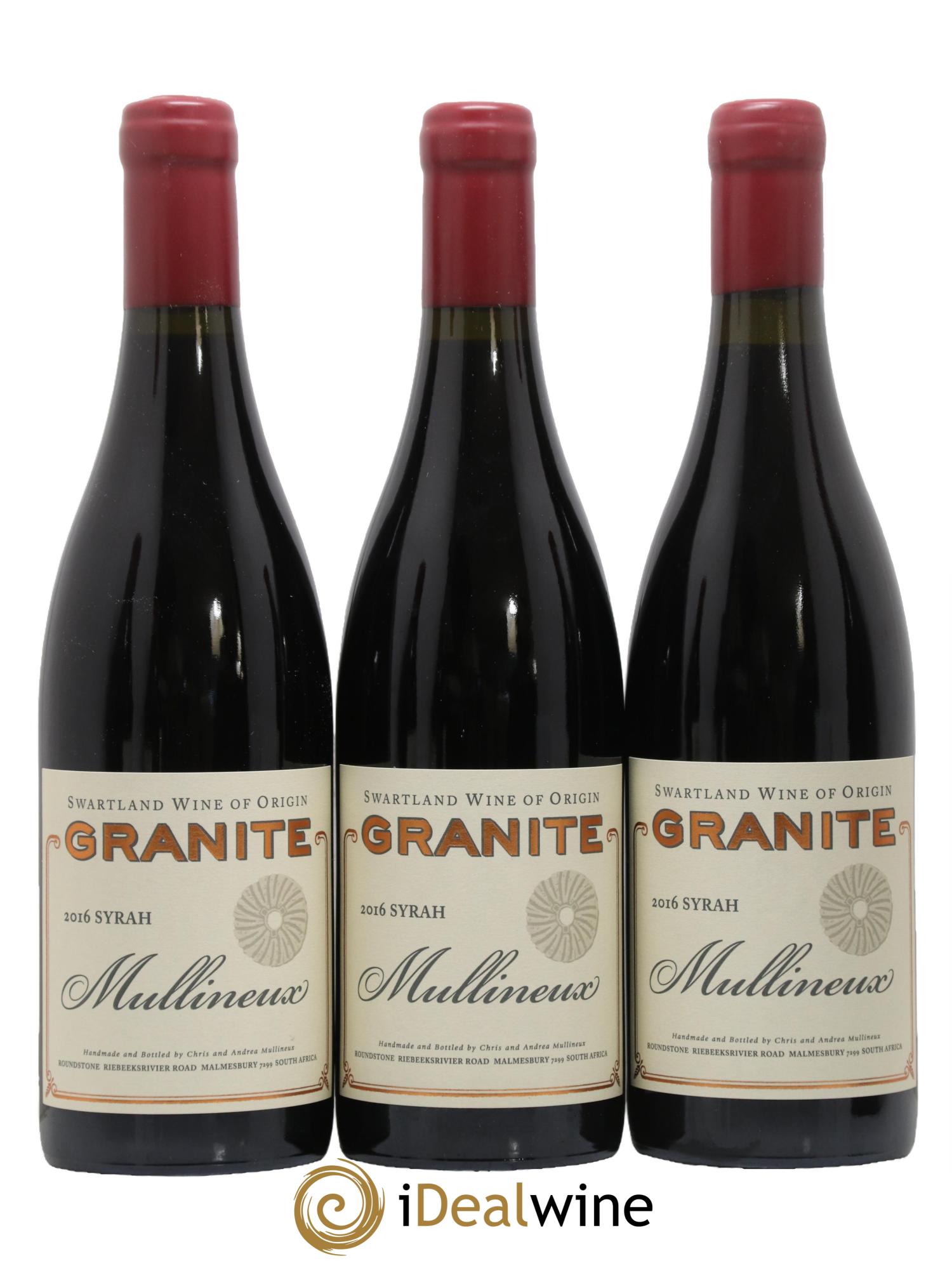 Afrique du Sud Granite Syrah Mullineux 2016 - Lot de 6 bouteilles - 1