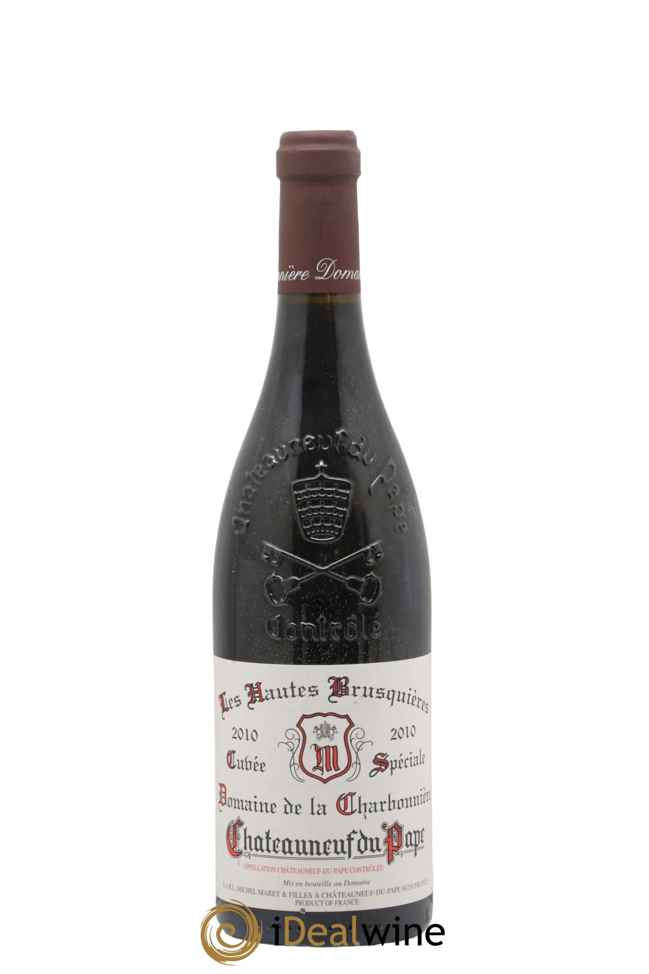 Châteauneuf-du-Pape Les Hautes Brusquières Domaine de la Charbonnière 2010 - Lot de 1 bouteille - 0