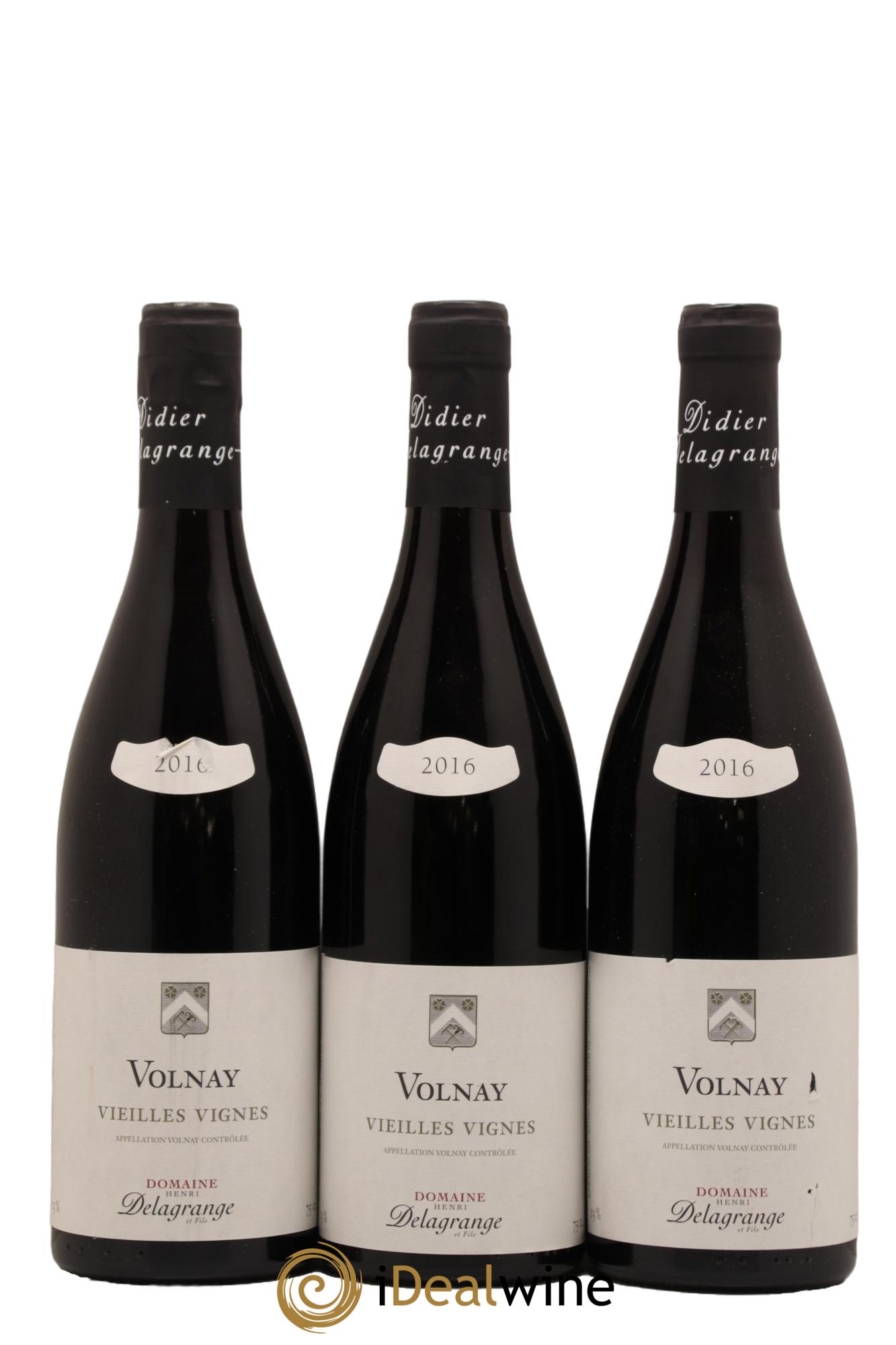 Volnay Vieilles Vignes Domaine Henri Delagrange 2016 - Lot de 3 bouteilles - 0