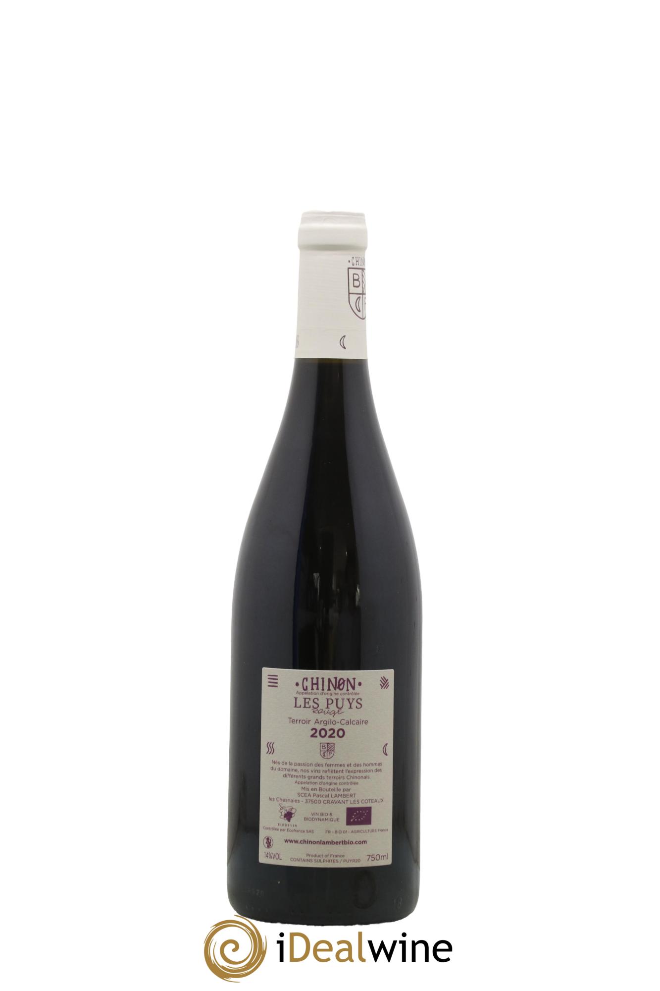 Chinon Domaine Lambert Les Puys 2020 - Lot de 1 bouteille - 1