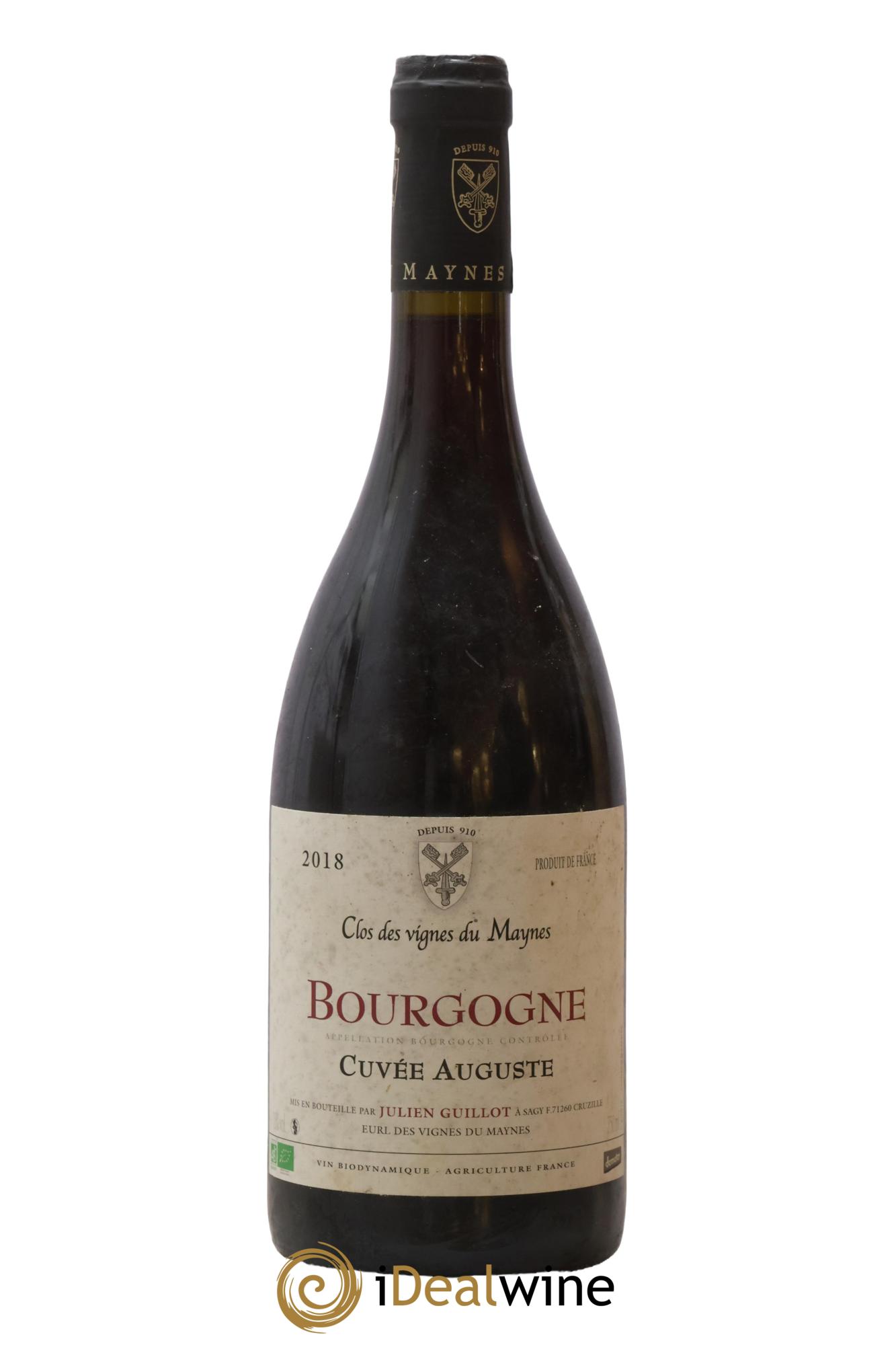 Bourgogne Cuvée Auguste Les Vignes du Maynes 2018 - Lot de 1 bouteille - 0