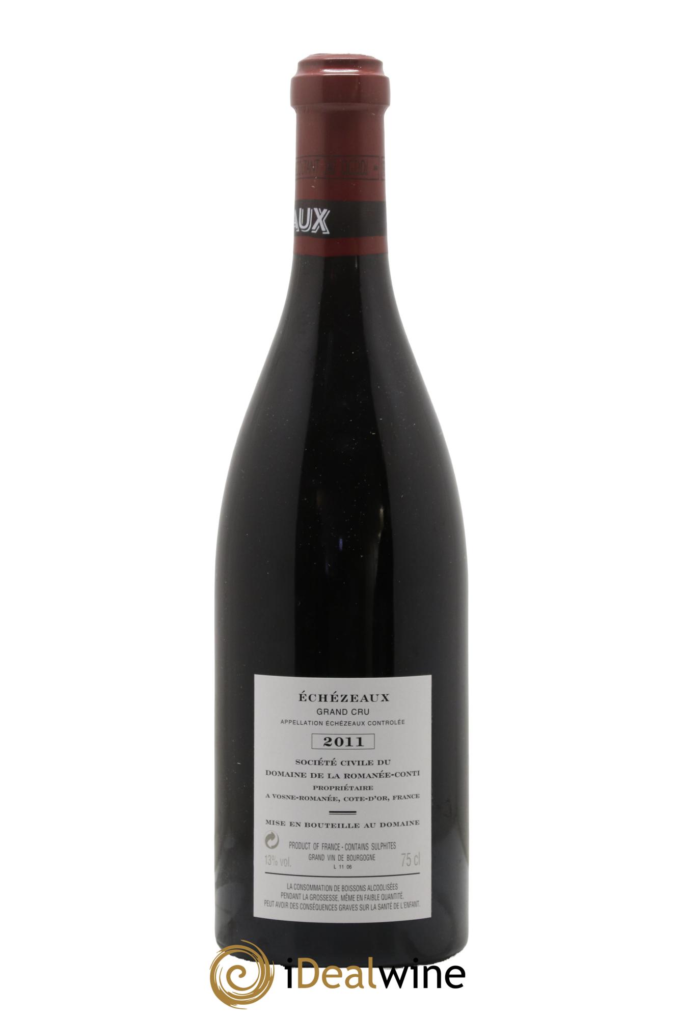 Echezeaux Grand Cru Domaine de la Romanée-Conti 2011 - Lot de 1 bouteille - 1