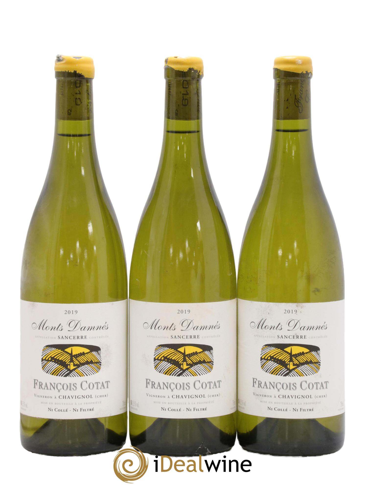 Sancerre Les Monts Damnés François Cotat 2019 - Lot de 3 bouteilles - 0