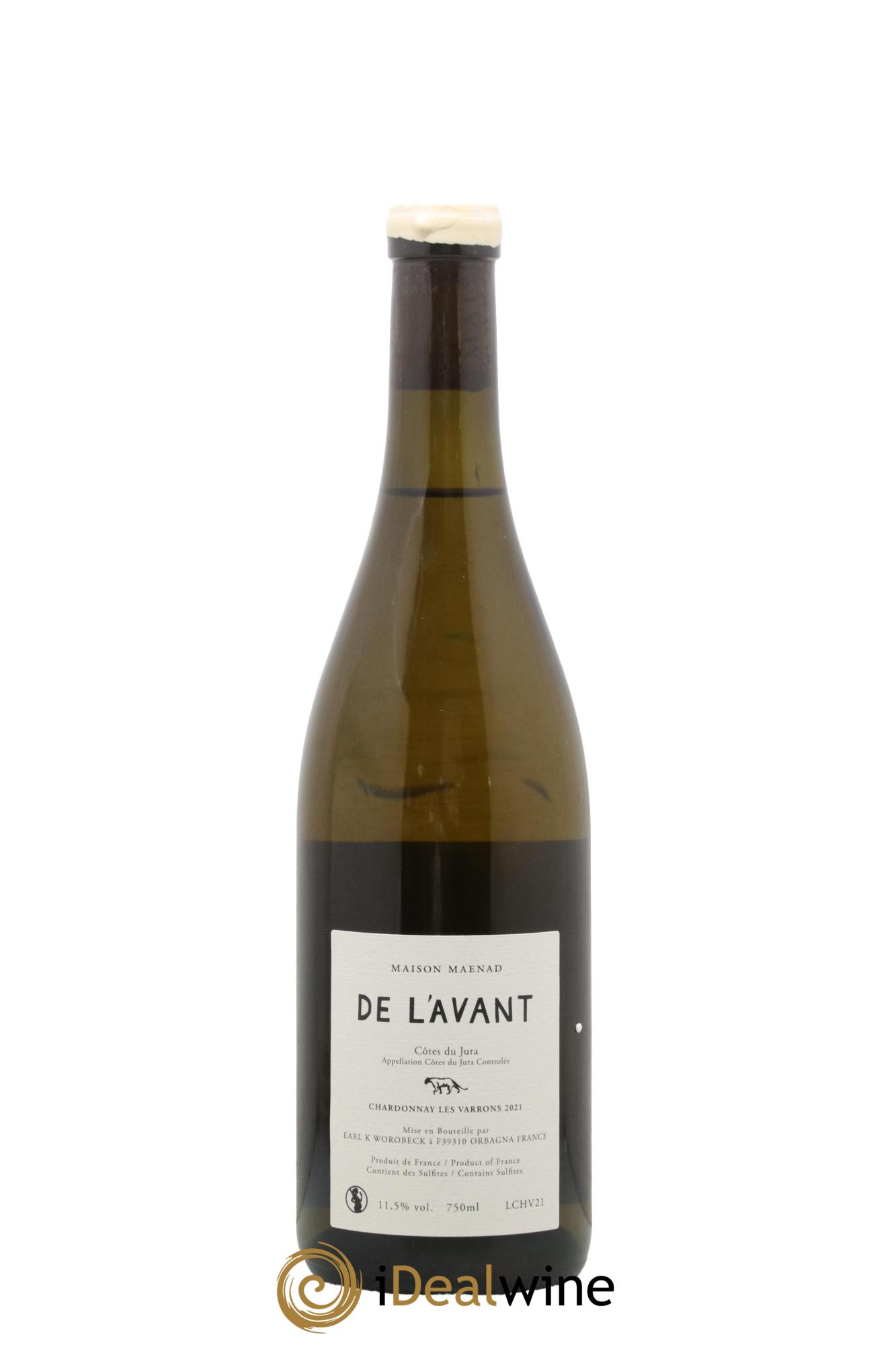 Côtes du Jura De l'Avant Les Varrons Katie Worobeck Maison Maenad 2021 - Lot de 1 bouteille - 1