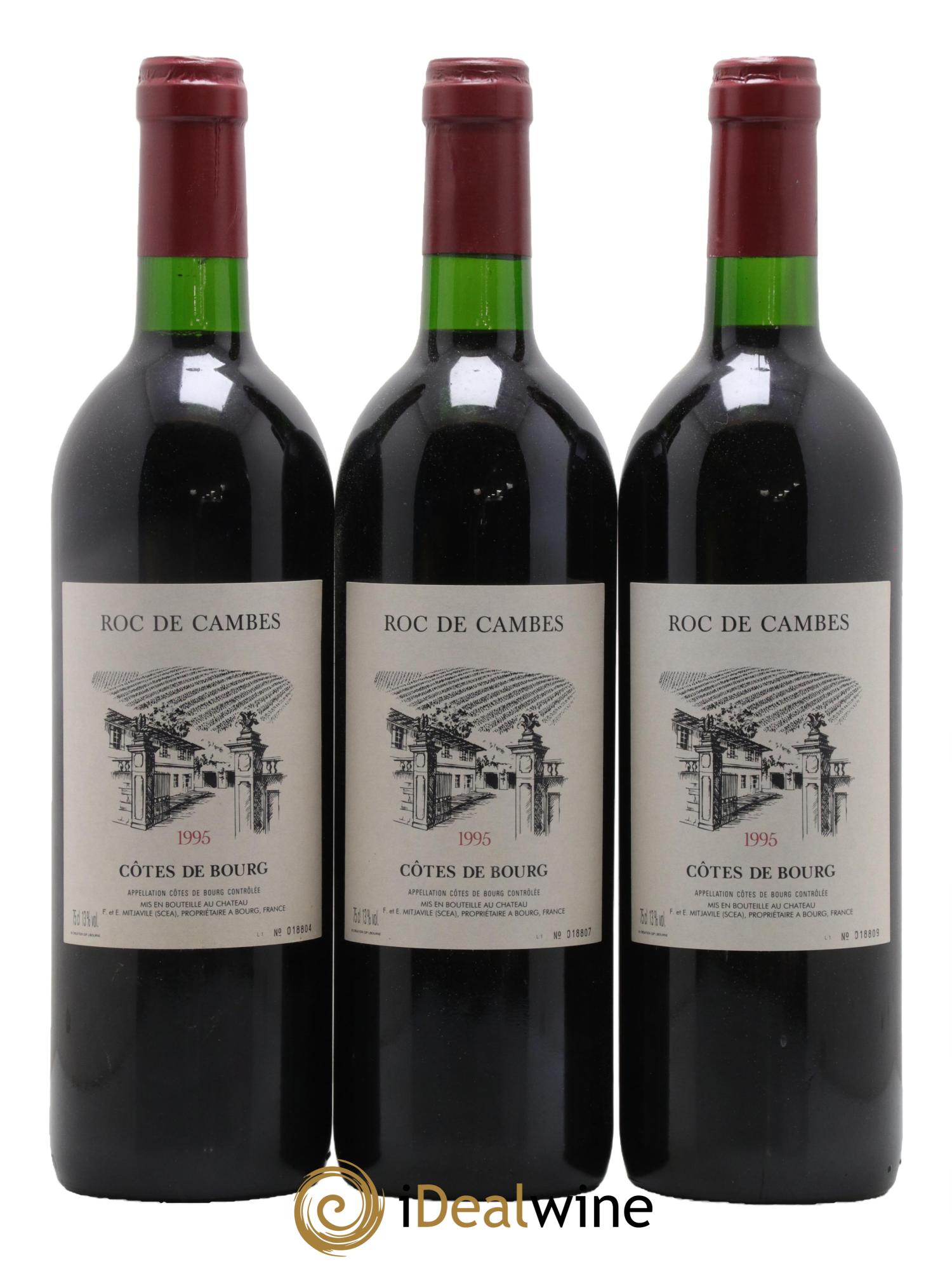 Roc de Cambes 1995 - Lotto di 3 bottiglie - 0