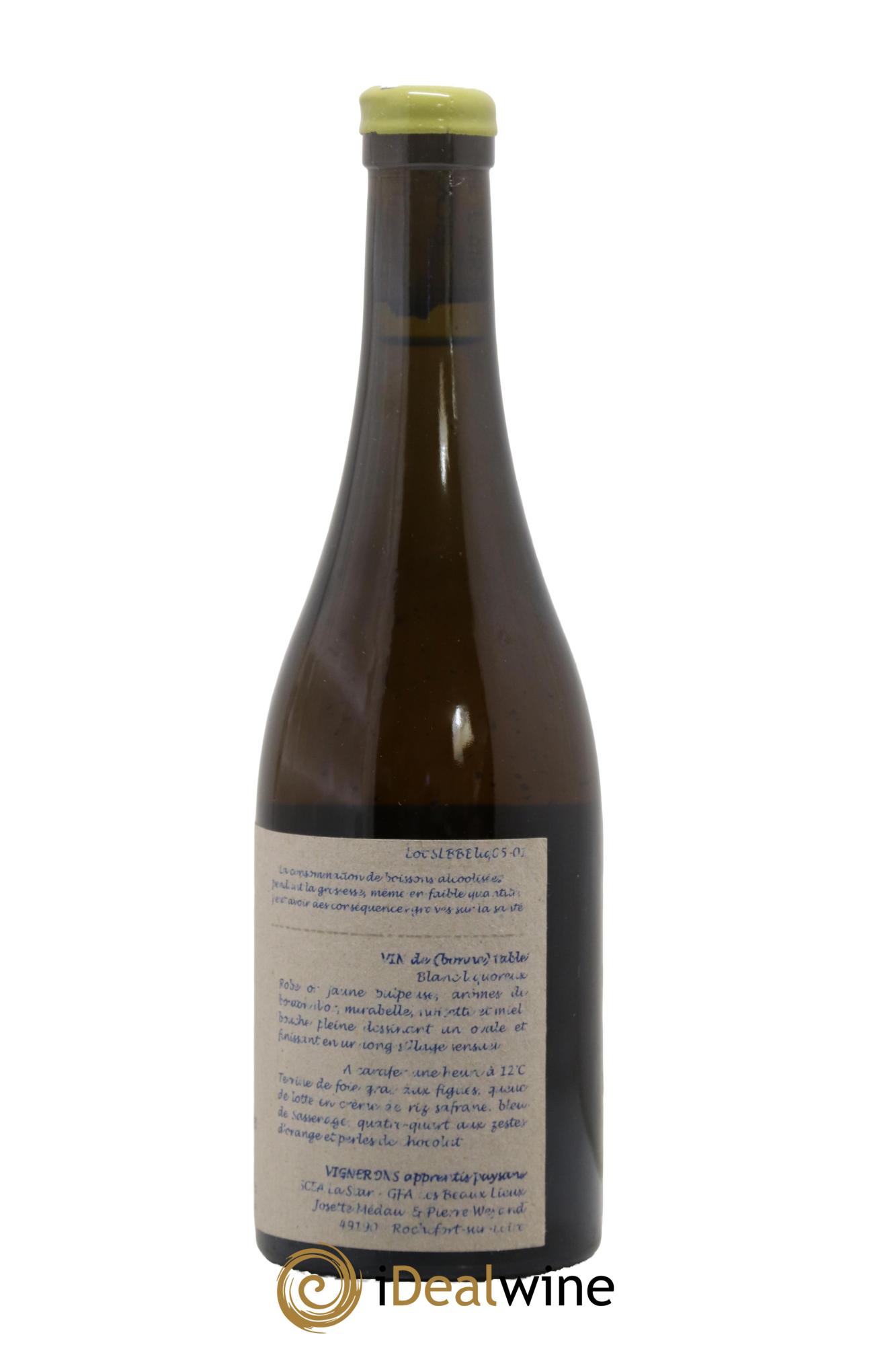 Vin de France Le Quintessence de Lumiere des Bonnes Blanches Un Vin de Terre Libre Comme l'Air Josette Medeau et Pierre Weyand 2005 - Lotto di 1 formato 50cl - 1