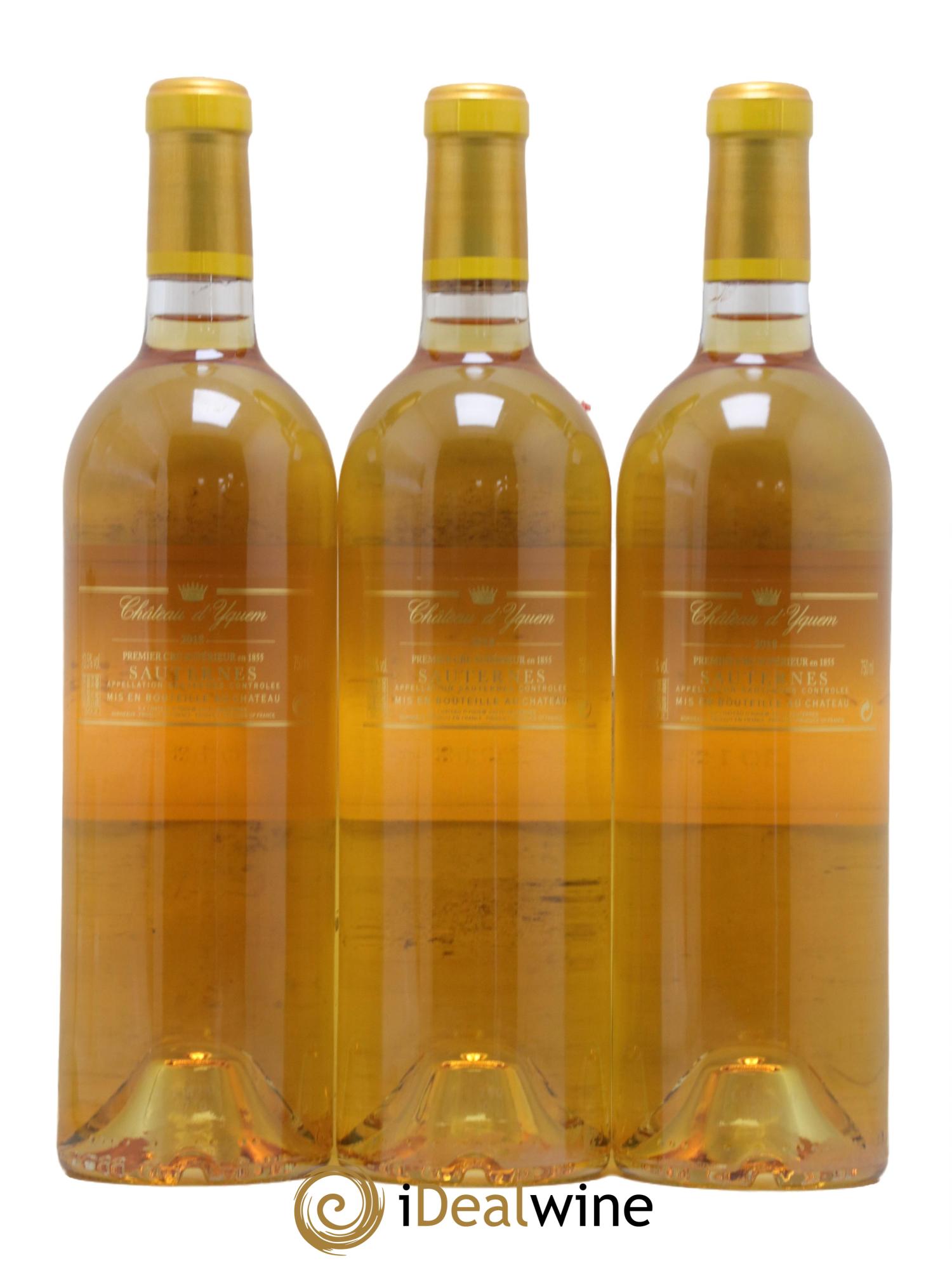 Château d' Yquem 1er Cru Classé Supérieur 2018 - Lotto di 3 bottiglie - 1