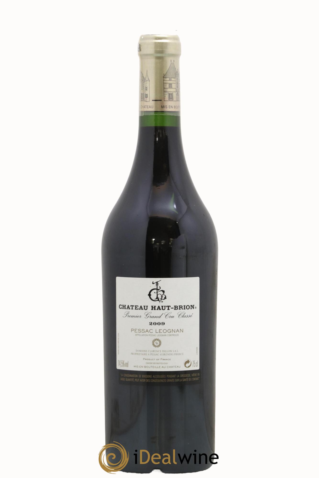 Château Haut Brion 1er Grand Cru Classé 2009 - Lot de 1 bouteille - 1