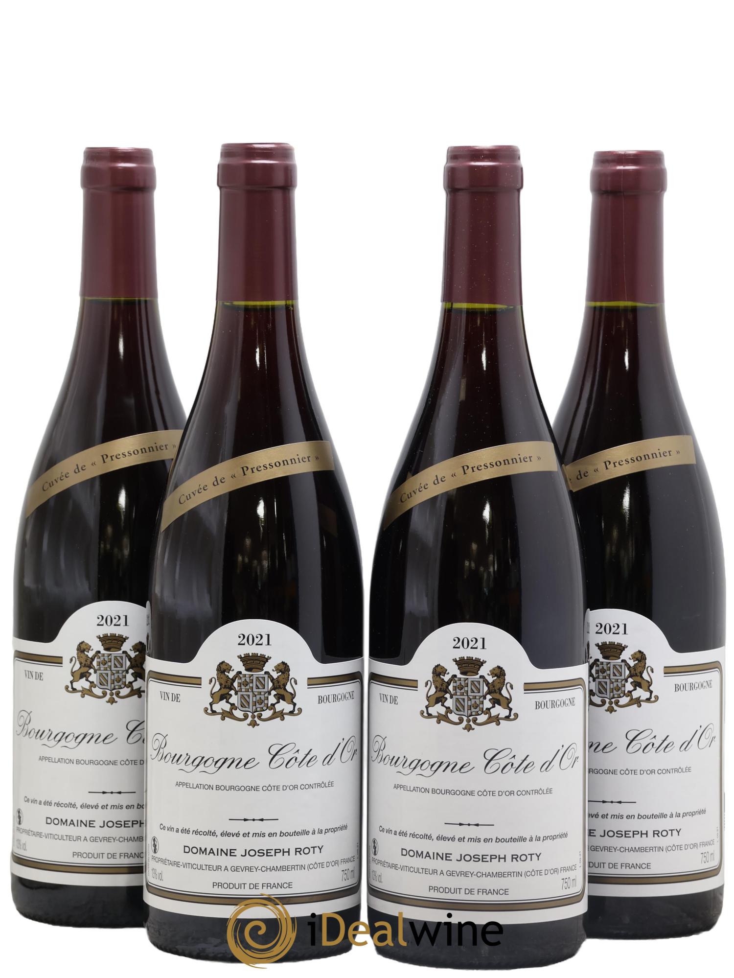 Bourgogne Cuvée de Pressonnier Joseph Roty (Domaine) 2021 - Lot de 4 bouteilles - 0