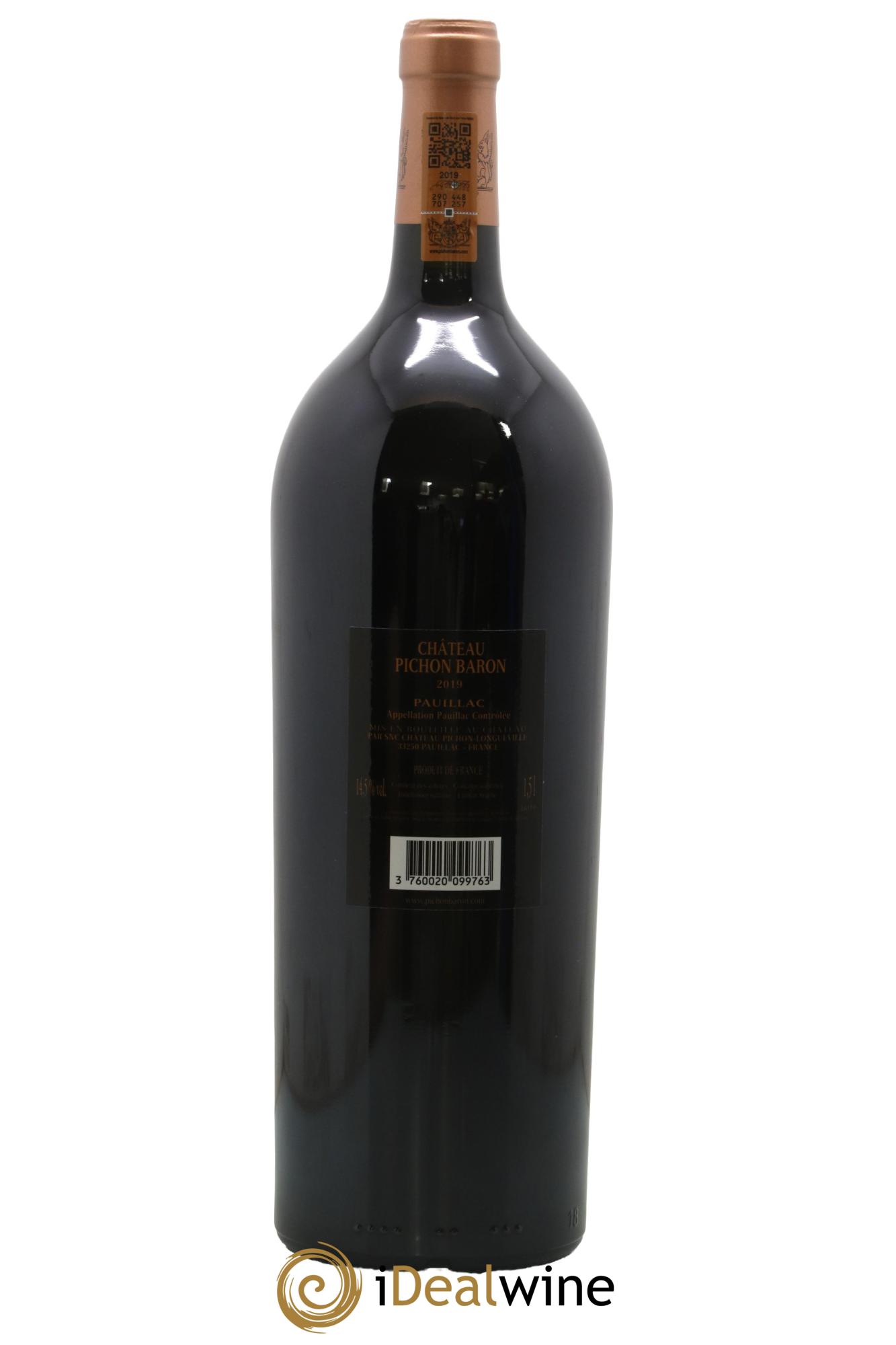 Pichon Longueville Baron 2ème Grand Cru Classé 2019 - Lot de 1 magnum - 2
