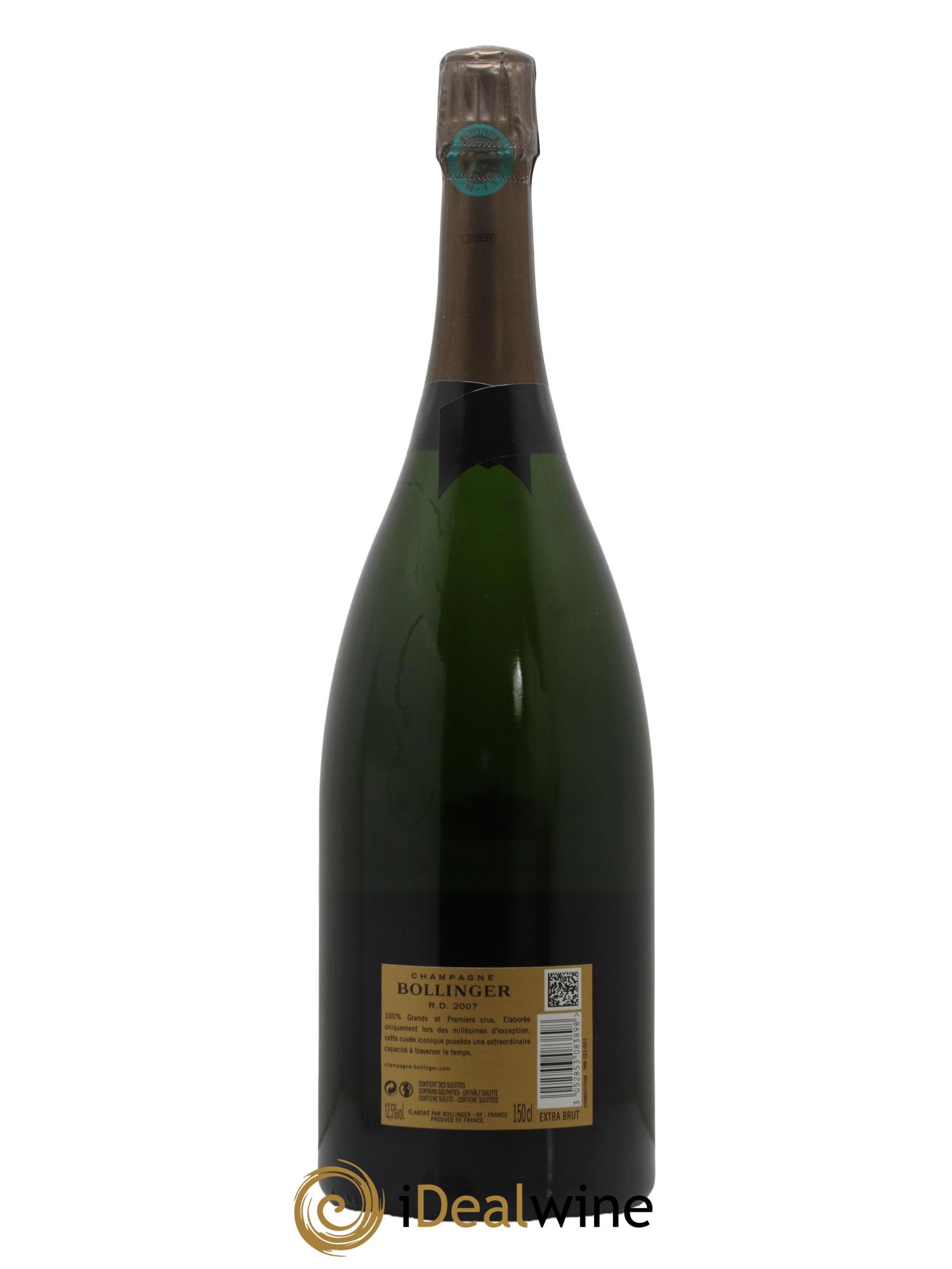 R.D. Extra-Brut Bollinger 2007 - Lot de 1 magnum - 1