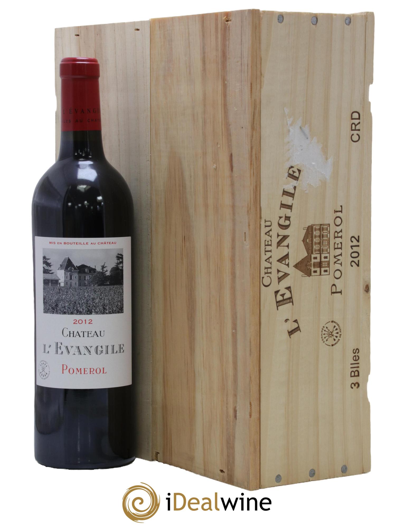 Château l' Évangile 2012 - Lot of 3 bottles - 1