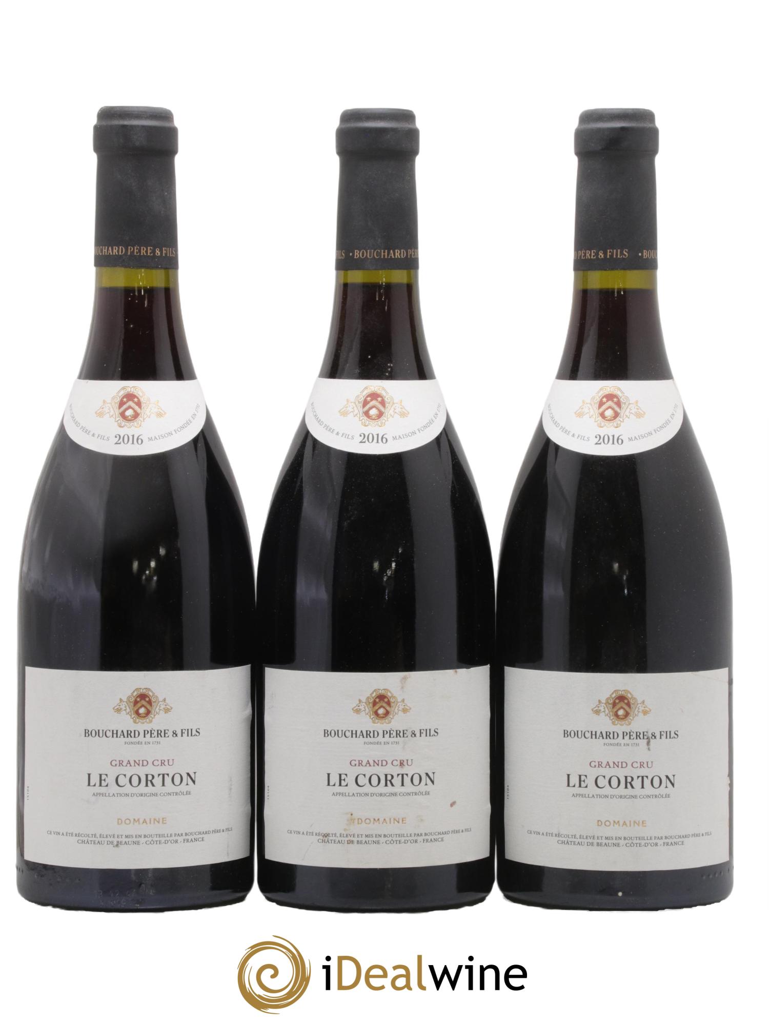 Corton Grand Cru Le Corton Bouchard Père & Fils 2016 - Lotto di 3 bottiglie - 0