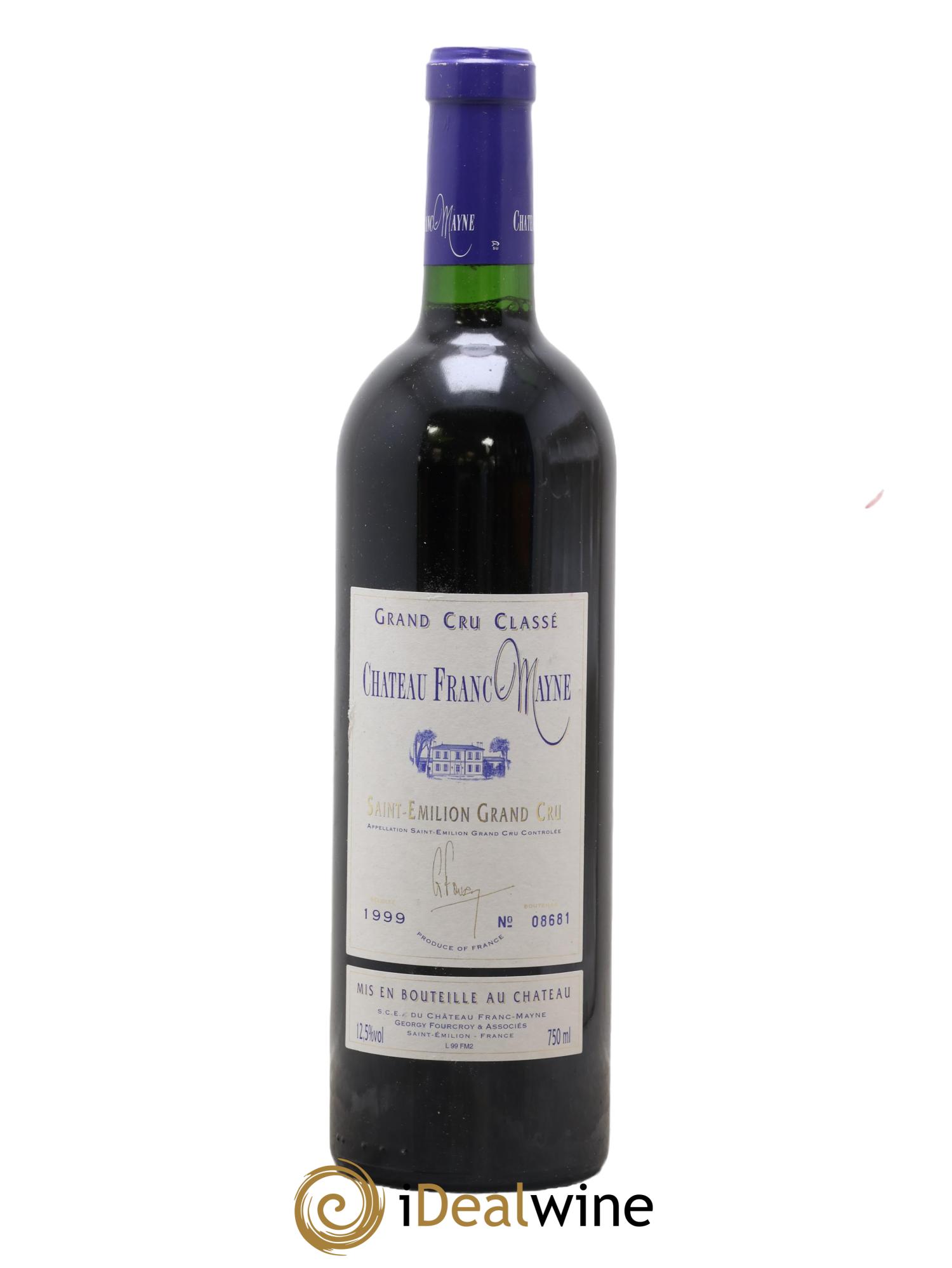 Château Franc Mayne Grand Cru Classé 1999 - Posten von 1 Flasche - 0