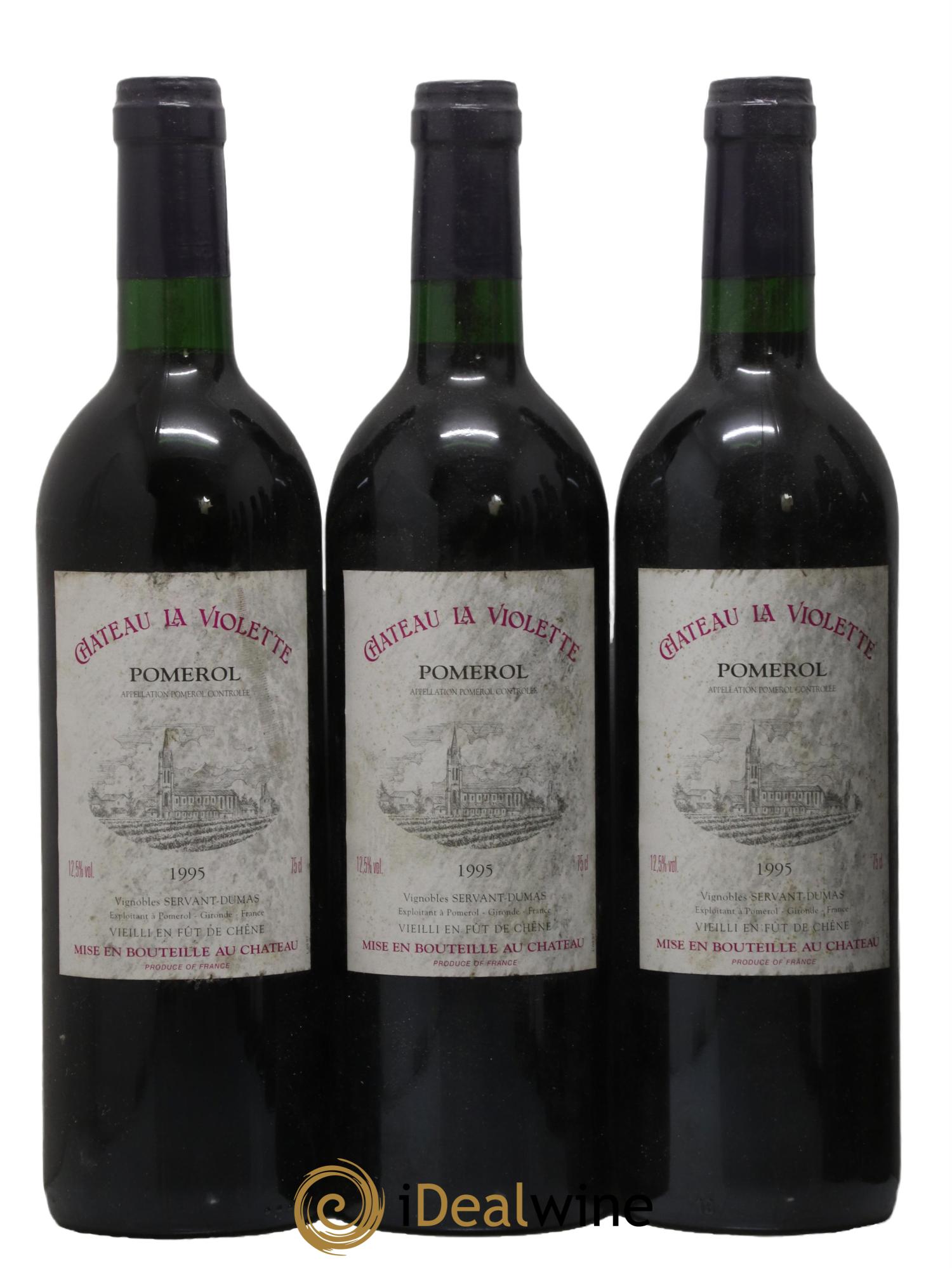 Château la Violette 1995 - Posten von 3 Flaschen - 0