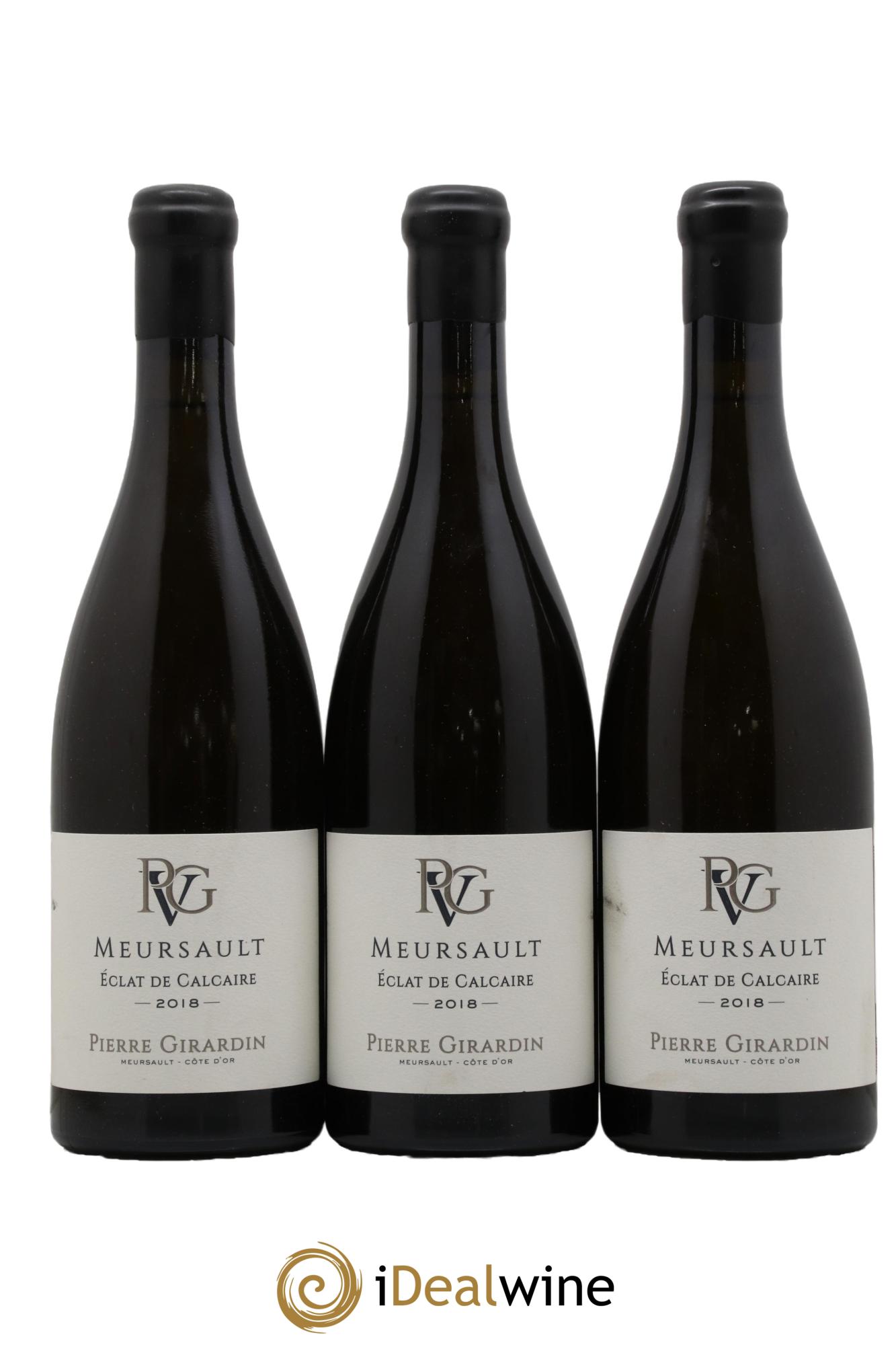 Meursault Eclat de Calcaire Pierre Girardin 2018 - Lot de 3 bouteilles - 0