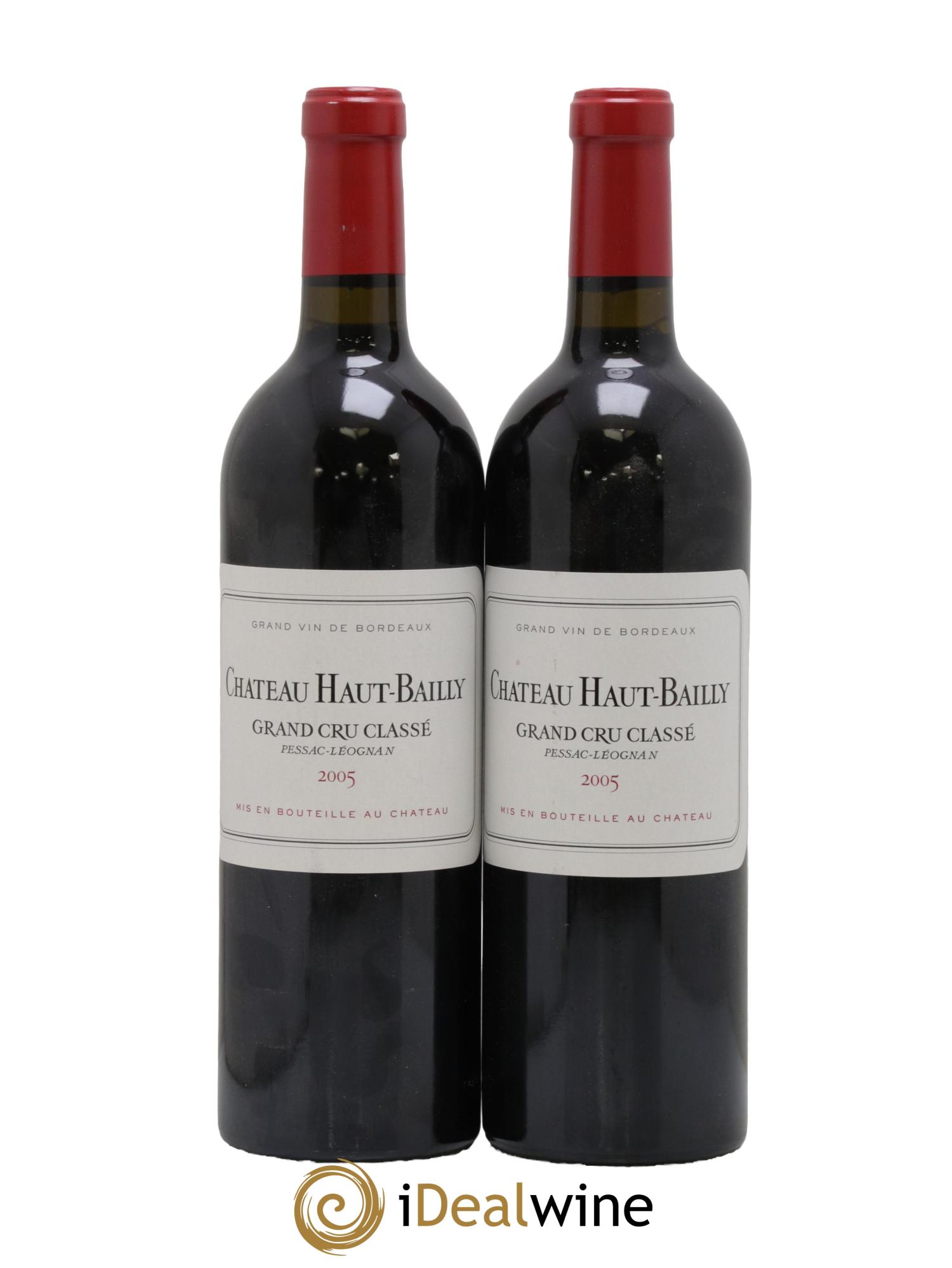 Château Haut-Bailly Cru Classé de Graves 2005 - Lot de 2 bouteilles - 0