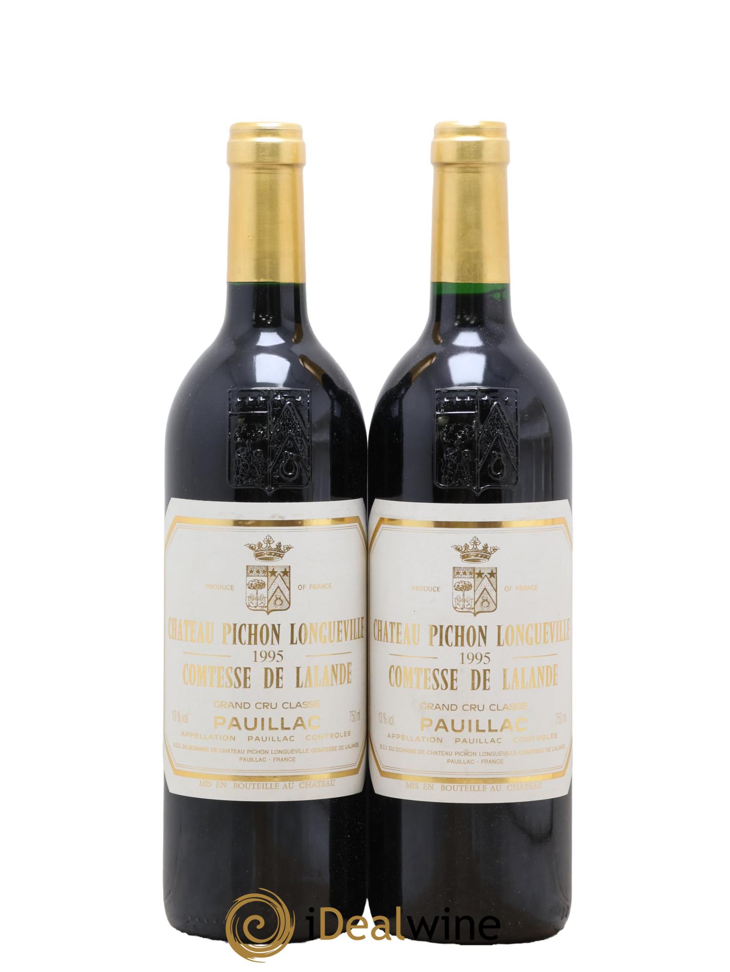Château Pichon Longueville Comtesse de Lalande 2ème Grand Cru Classé 1995 - Lotto di 2 bottiglie - 0