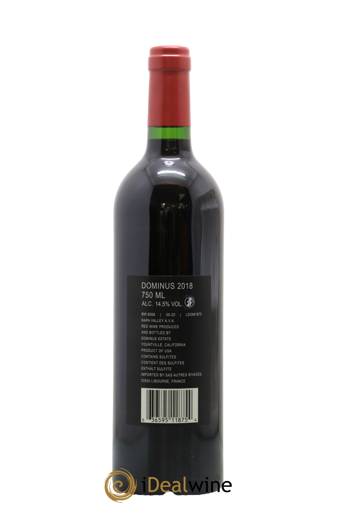 Napa Valley Dominus Christian Moueix 2018 - Lot de 1 bouteille - 1