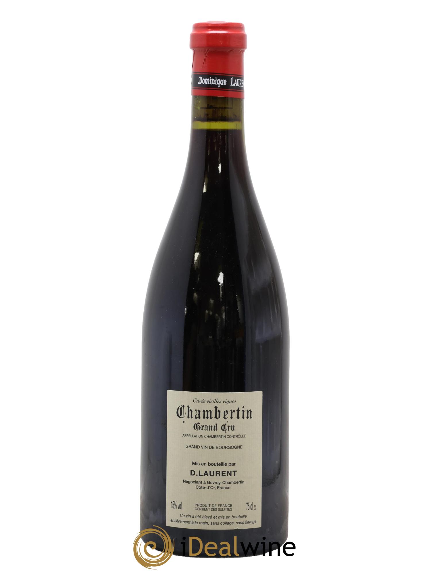 Chambertin Grand Cru Grande cuvée Vieilles Vignes Dominique Laurent 2019 - Lot de 1 bouteille - 1