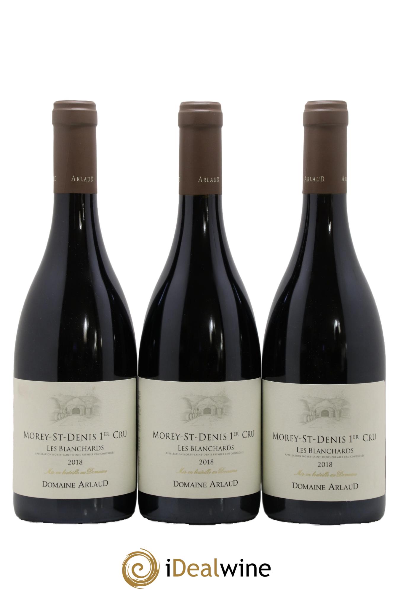 Morey Saint-Denis 1er Cru Les Blanchards Arlaud 2018 - Lotto di 3 bottiglie - 0
