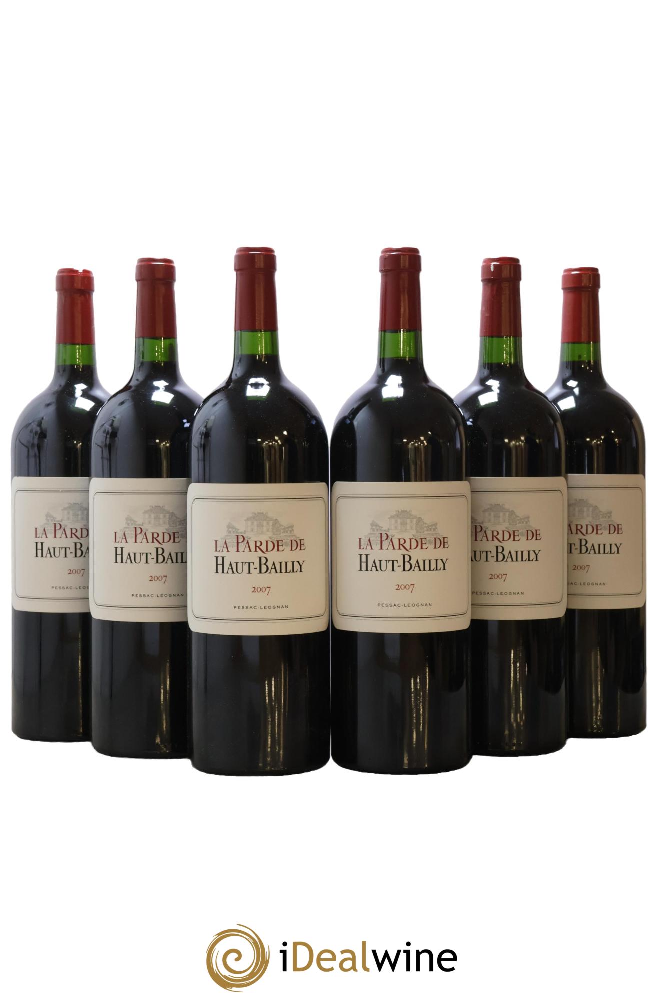 Haut Bailly II (Anciennement La Parde de Haut-Bailly) Second Vin 2007 - Lot de 6 magnums - 0