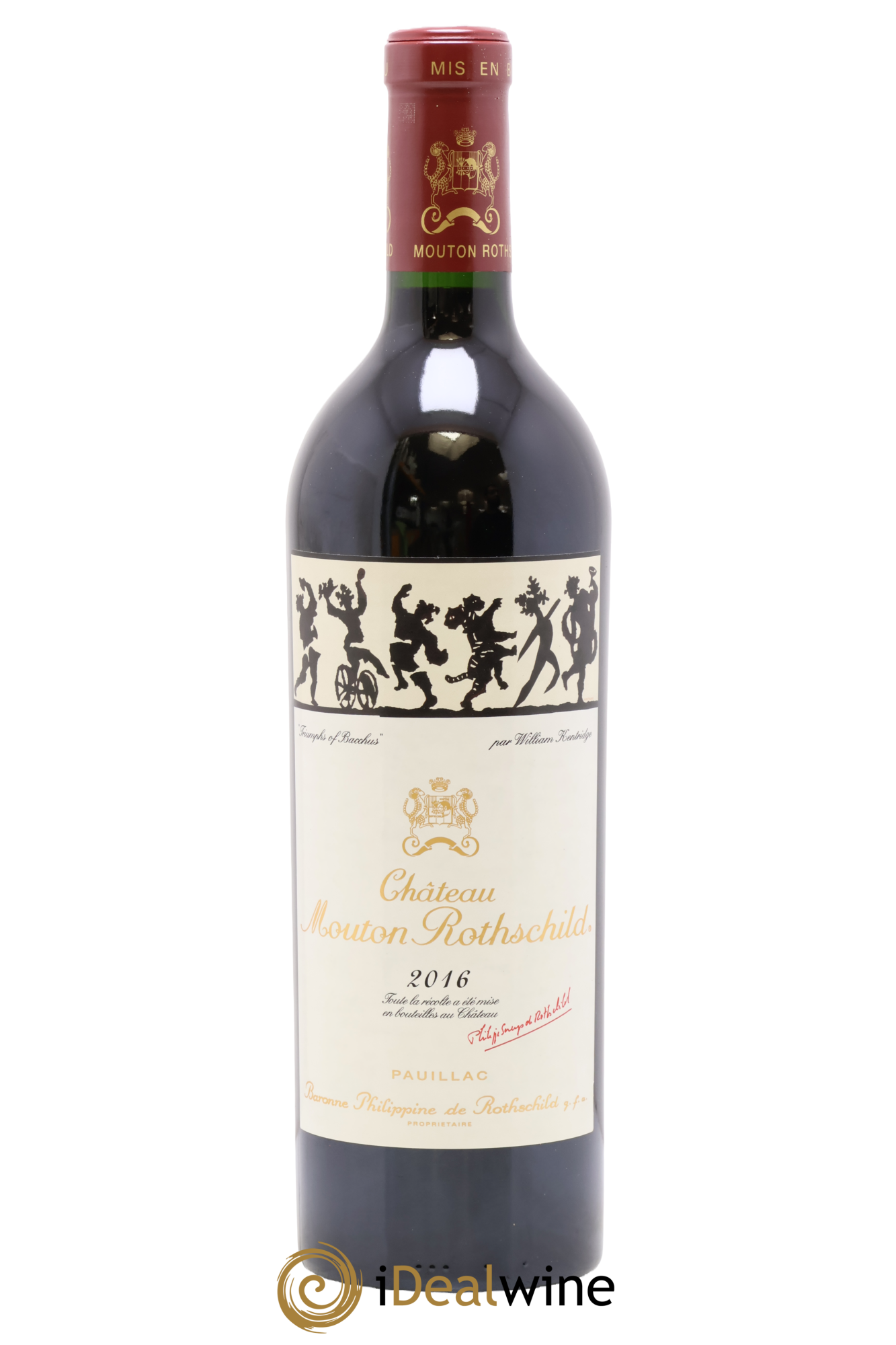 Château Mouton Rothschild 1er Grand Cru Classé 2016 - Lot de 1 bouteille - 0