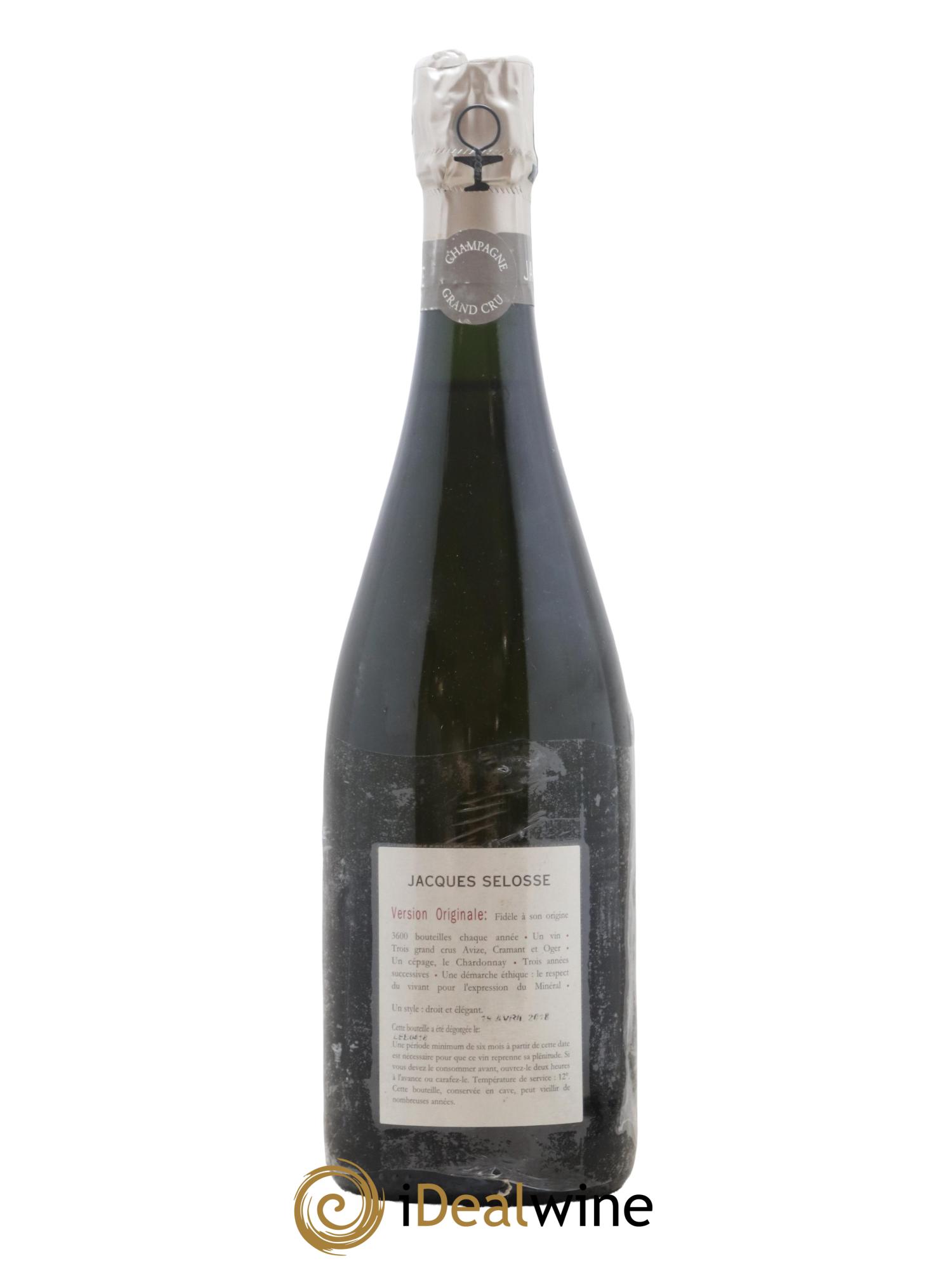 Version Originale Jacques Selosse - Posten von 1 Flasche - 1