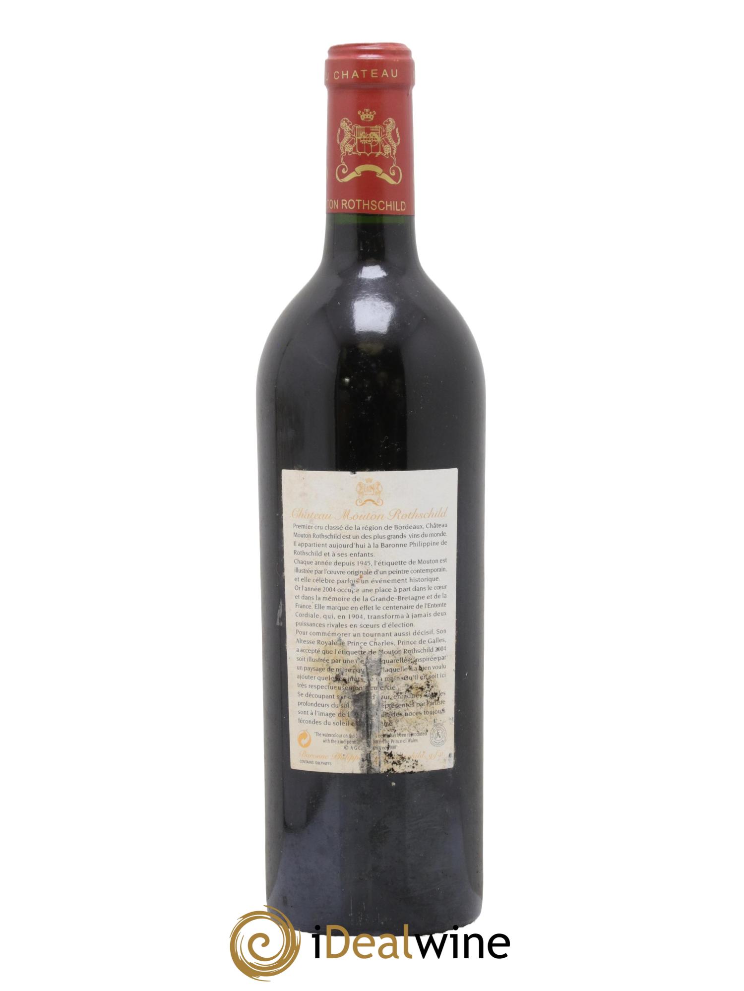 Château Mouton Rothschild 1er Grand Cru Classé 2004 - Lot de 1 bouteille - 1