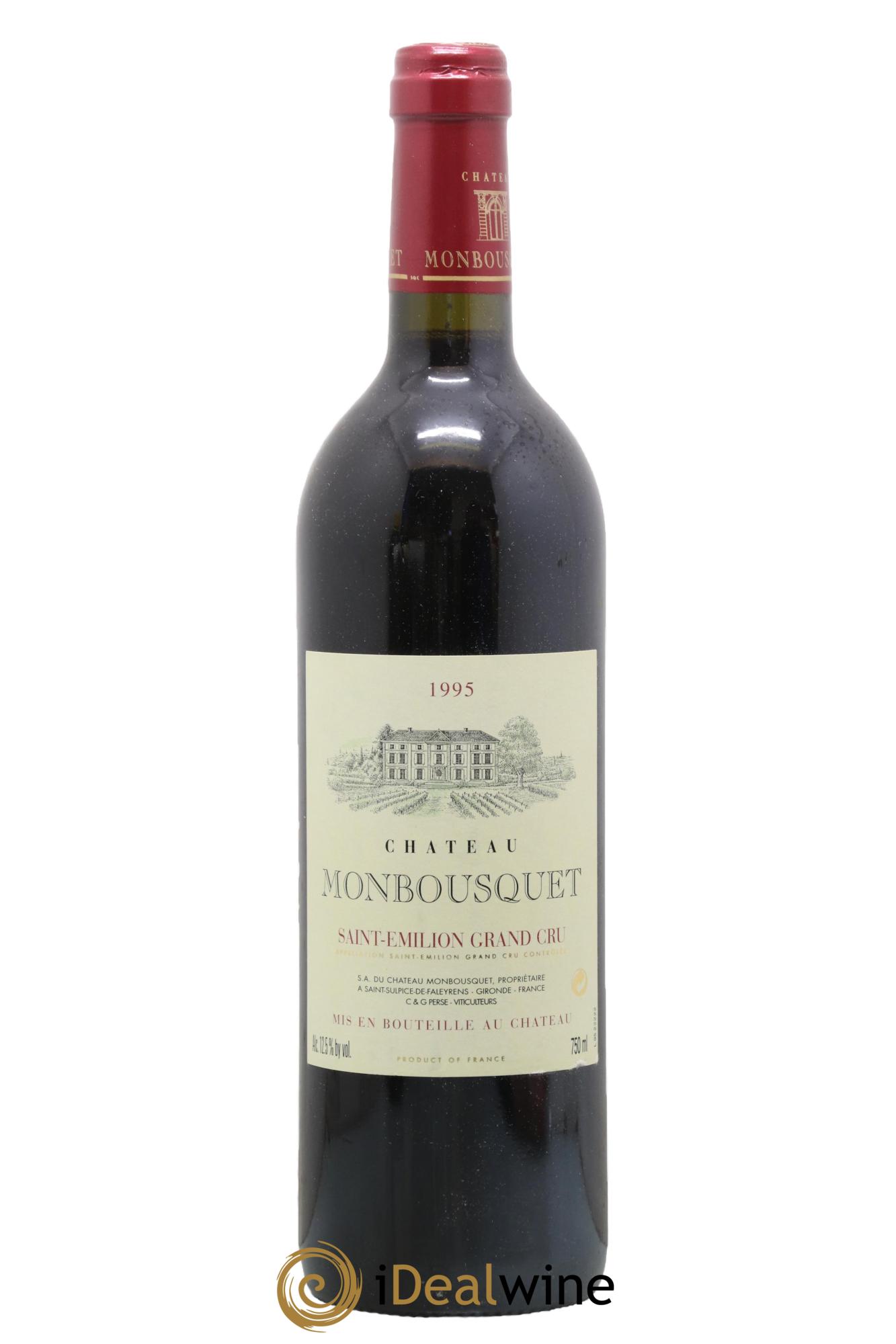 Château Monbousquet Grand Cru Classé 1995 - Lot de 1 bouteille - 0
