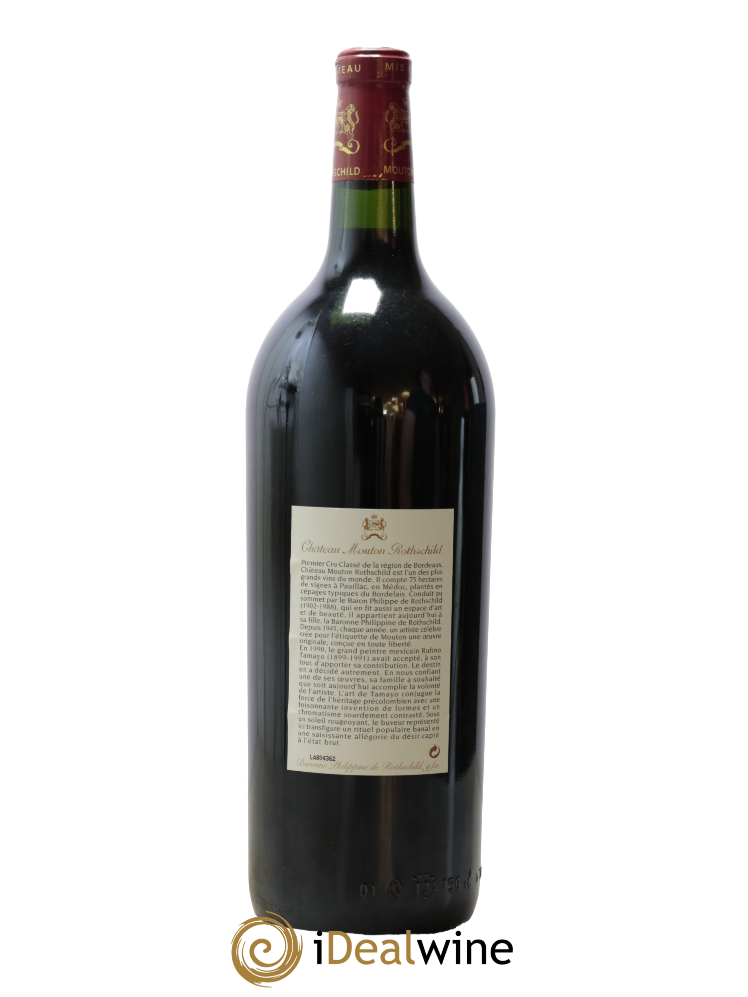 Château Mouton Rothschild 1er Grand Cru Classé 1998 - Lot de 1 magnum - 1