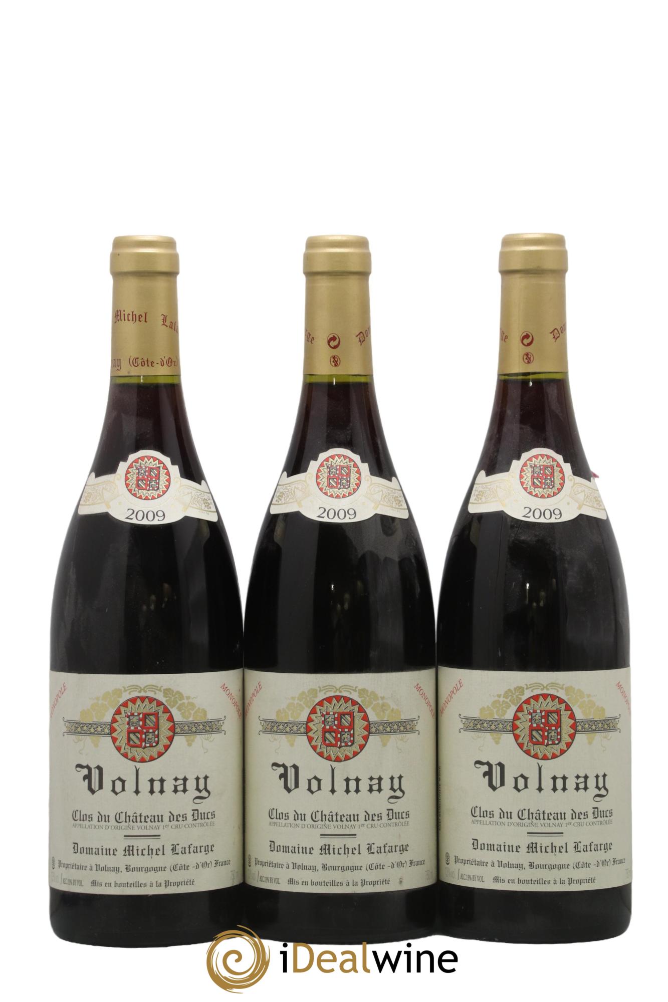 Volnay 1er Cru Clos du Château des Ducs Lafarge (Domaine) 2009 - Lot de 3 bouteilles - 0