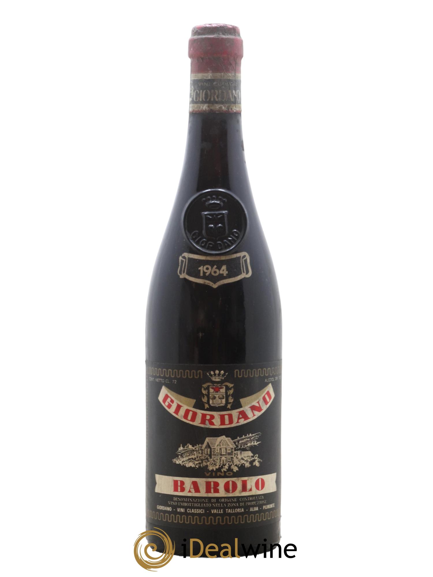 Barolo Giordano 1964 - Lot de 1 bouteille - 0