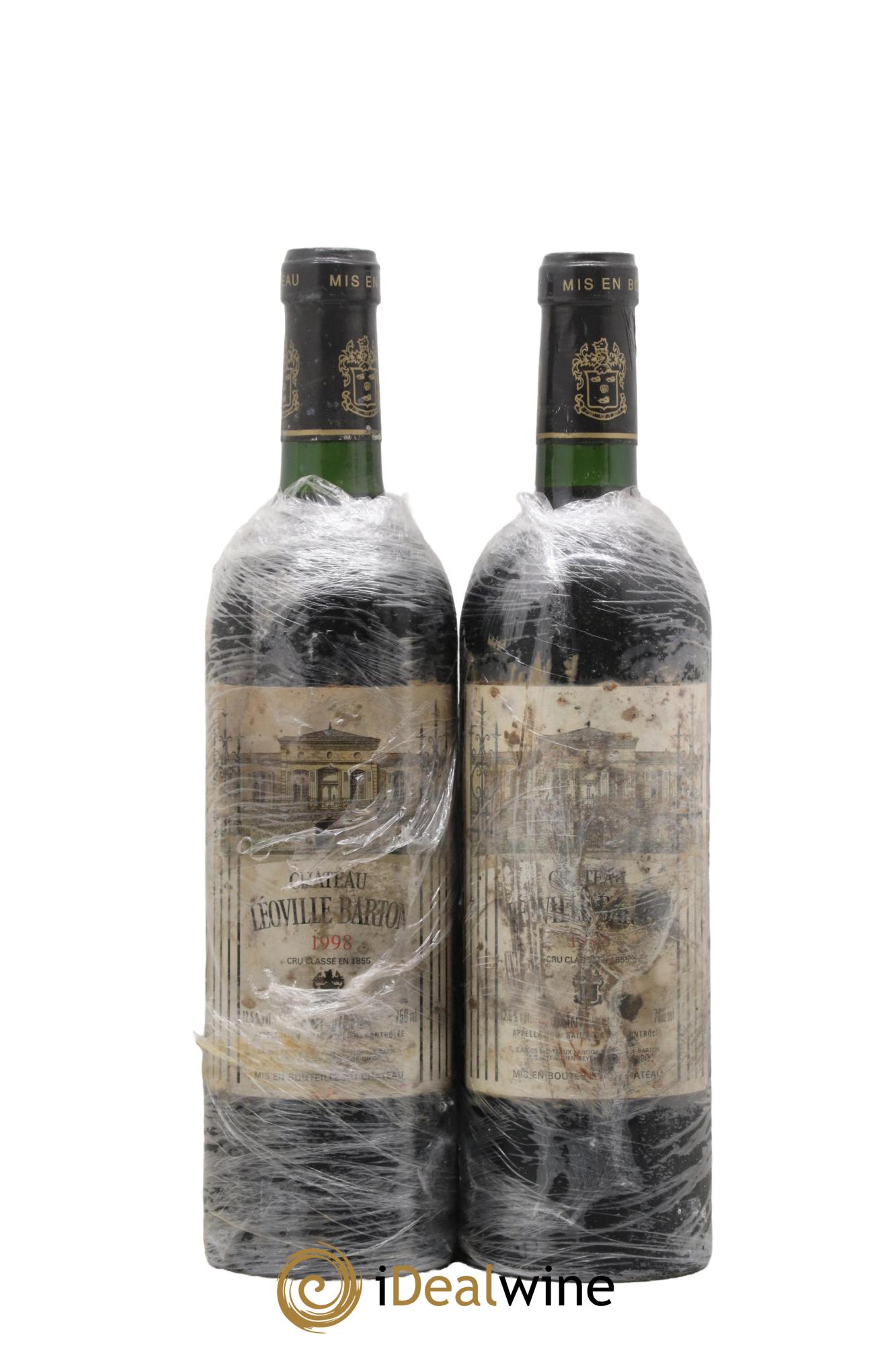 Château Léoville Barton 2ème Grand Cru Classé 1998 - Lotto di 2 bottiglie - 0