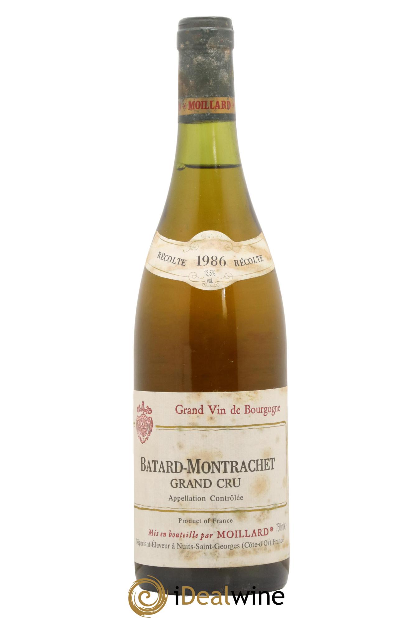 Bâtard-Montrachet Grand Cru Moillard 1986 - Lot de 1 bouteille - 0