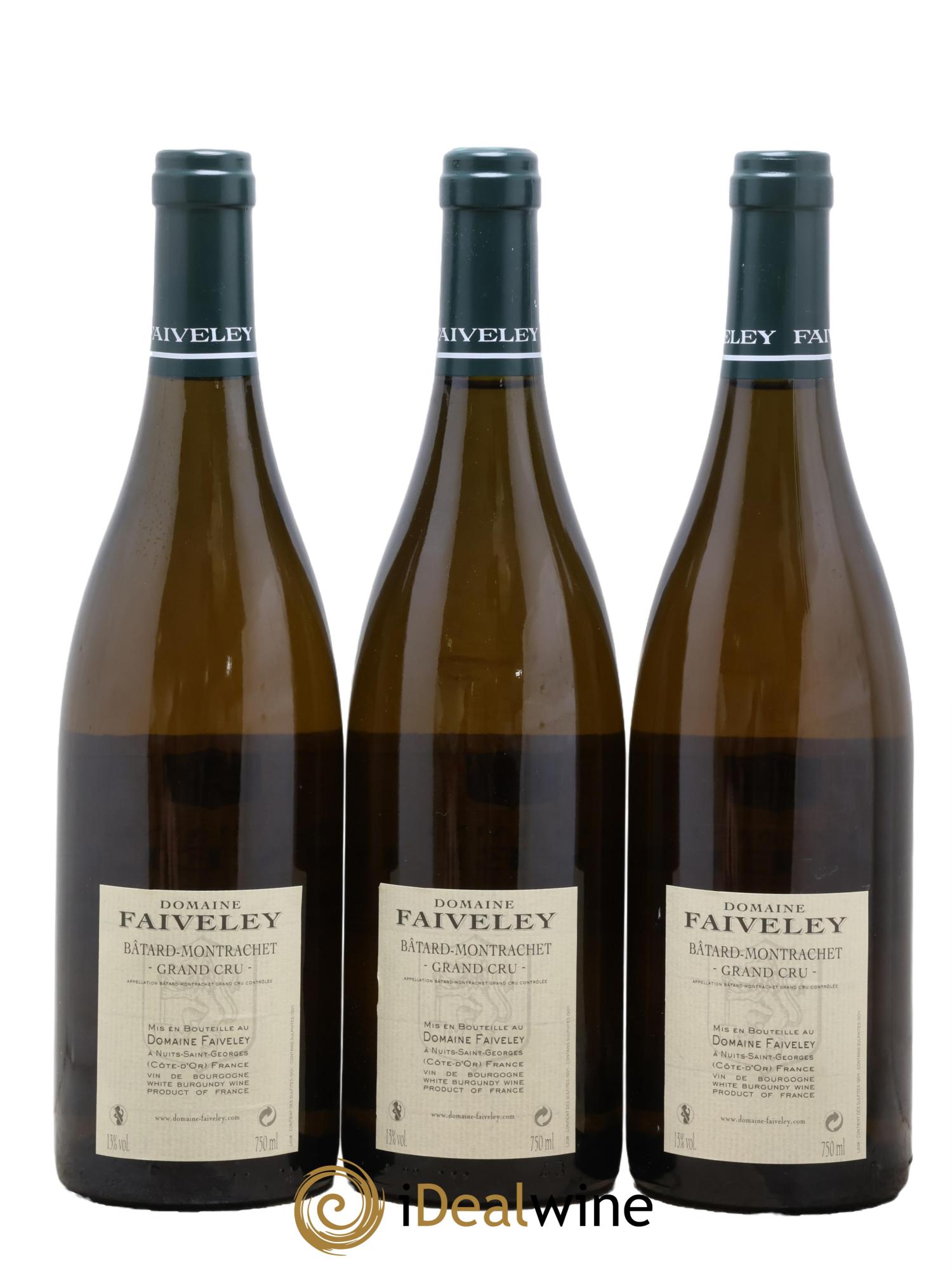 Bâtard-Montrachet Grand Cru Faiveley 2011 - Lot of 3 bottles - 1