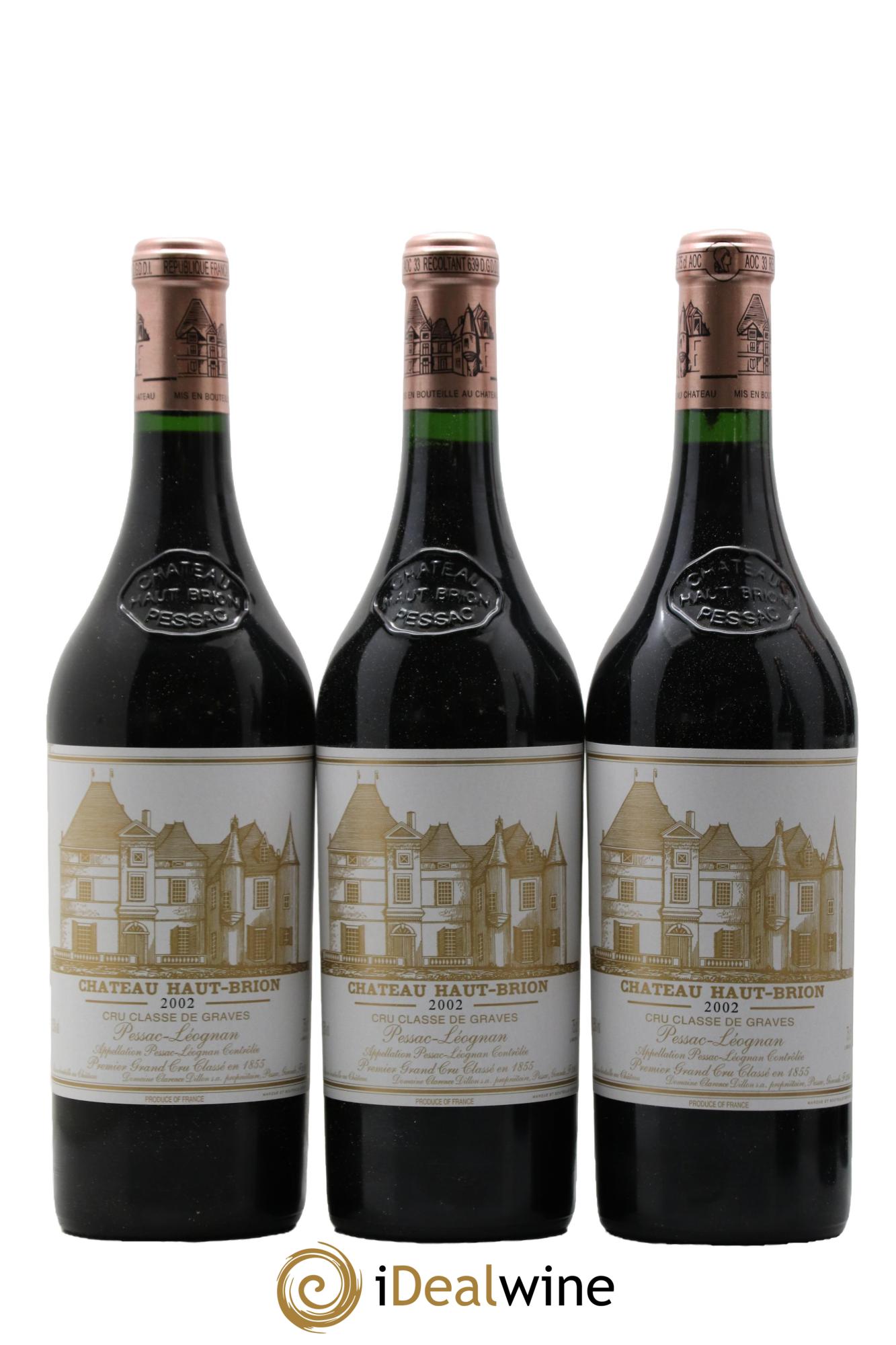 Château Haut Brion 1er Grand Cru Classé 2002 - Lot de 6 bouteilles - 2