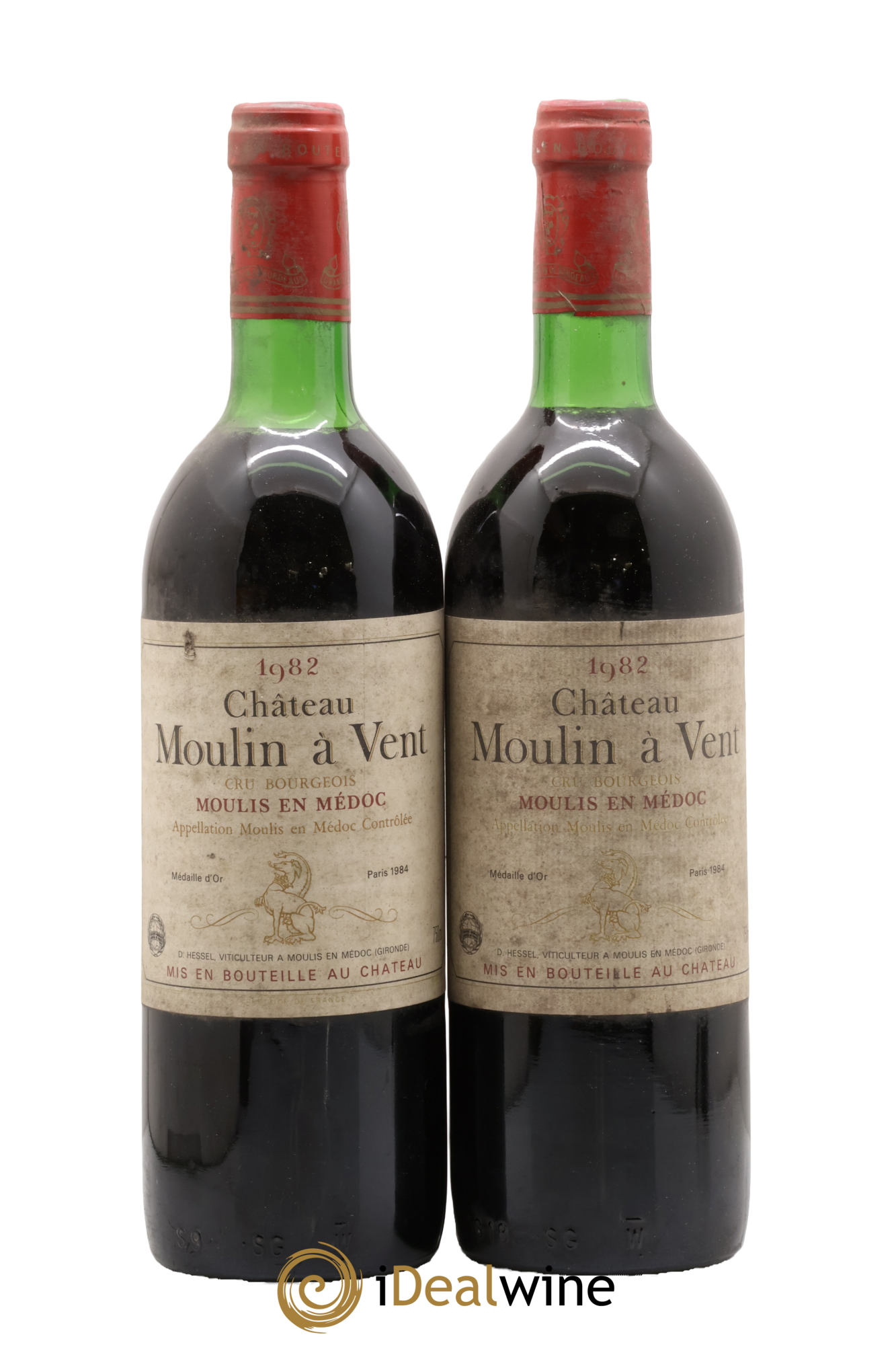 Moulin-à-Vent Château du Moulin à Vent 1982 - Lot de 2 bouteilles - 0