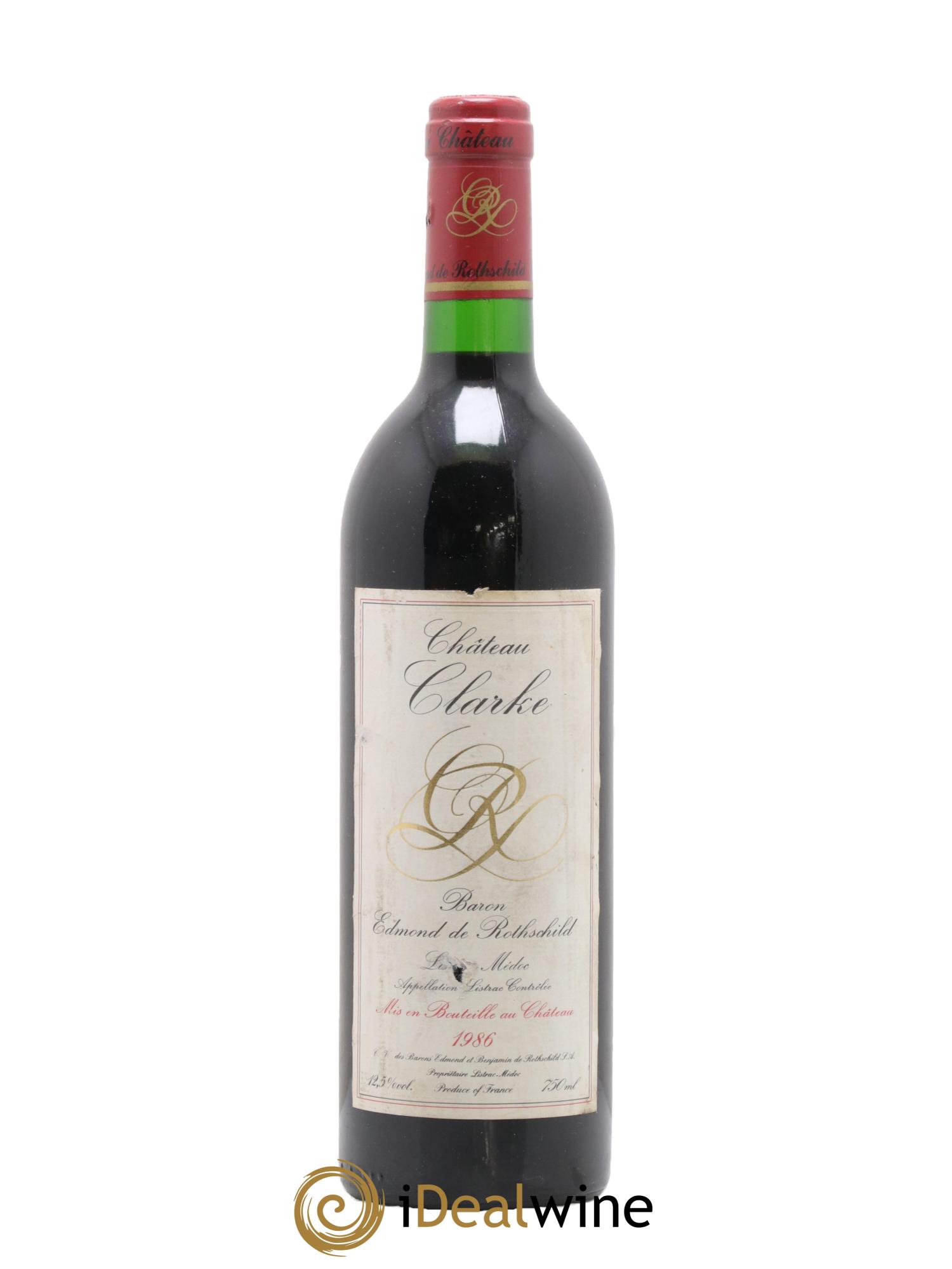 Château Clarke 1986 - Posten von 1 Flasche - 0