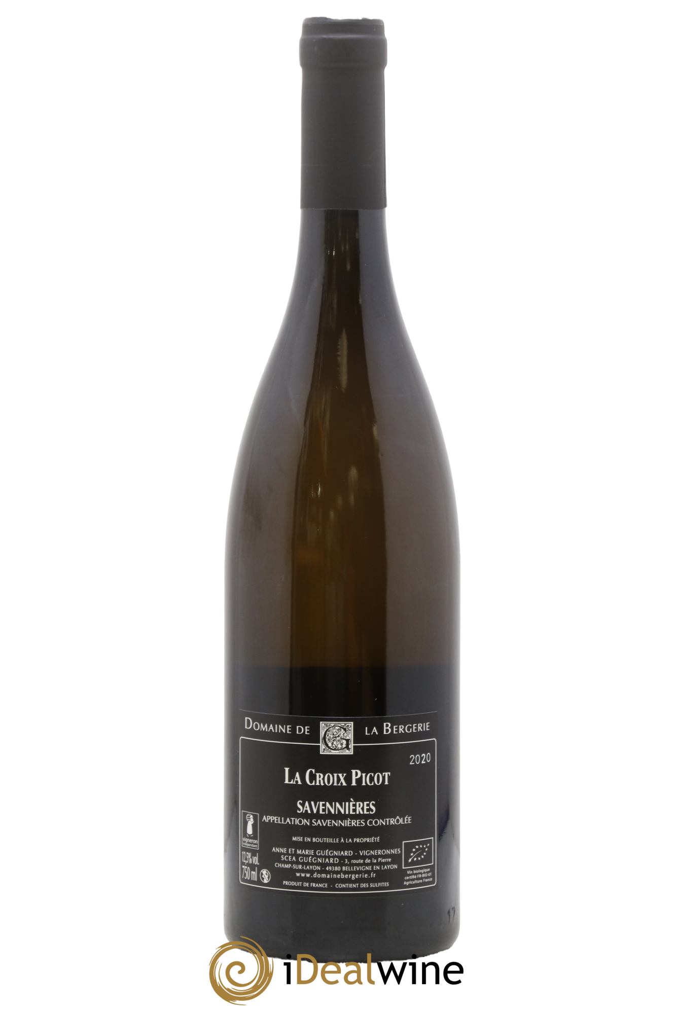Savennières La Croix Picot Domaine De La Bergerie 2020 - Lot de 1 bouteille - 1