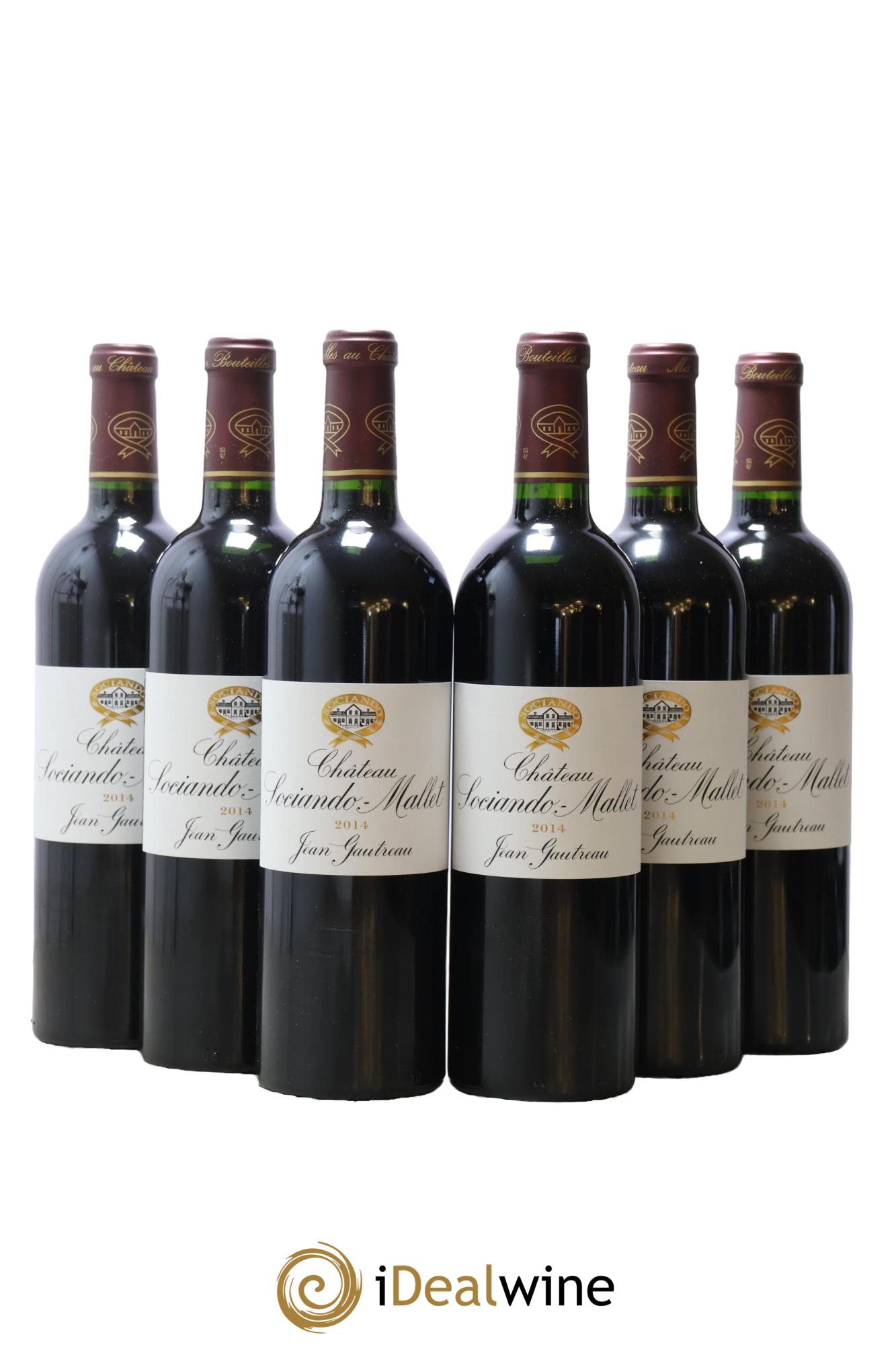 Château Sociando Mallet 2014 - Lot of 6 bottles - 0